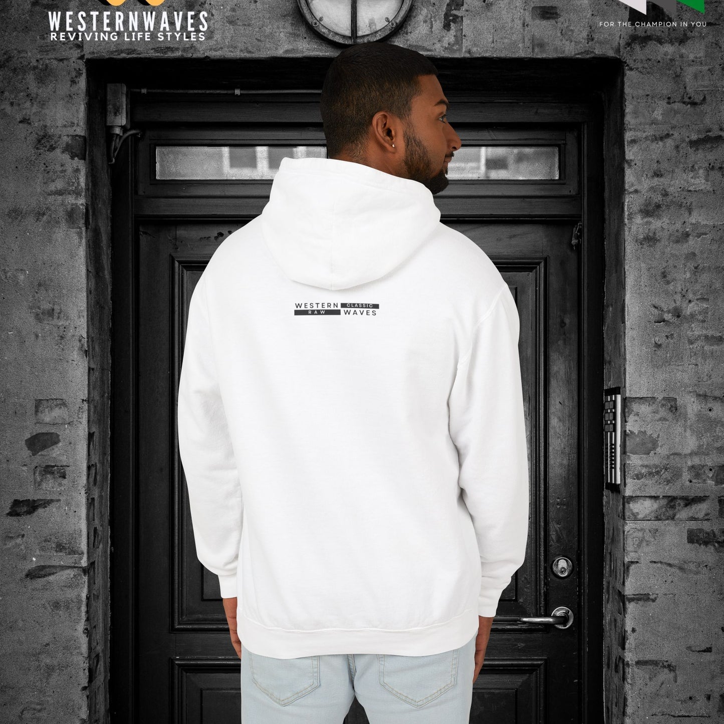 Unisex Lightweight Hooded Sweatshirt – N2+ Series USLWHSS PT2WW024_ Limited Edition Crafted Comfort by WesternWaves: