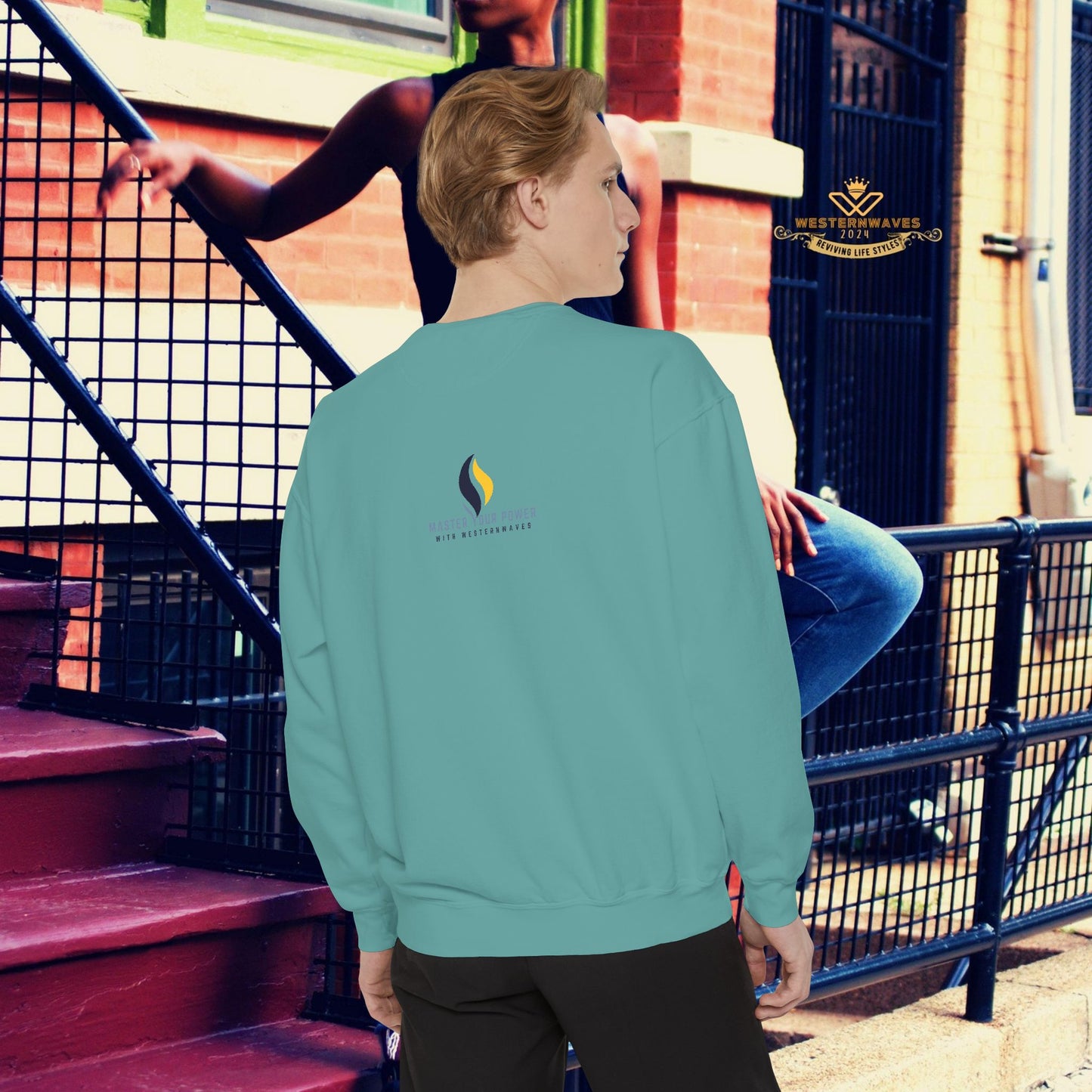 Unisex Garment-Dyed Sweatshirt_ N3+ Series UGDSS PT2WW001_ WesternWaves Limited Edition: