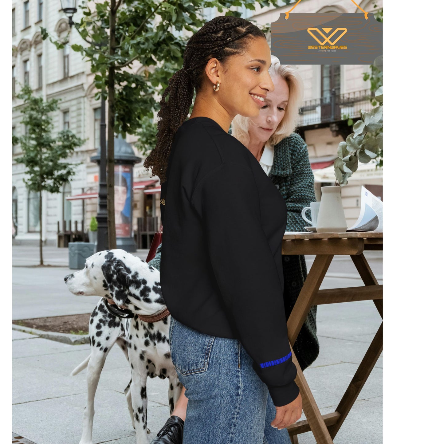 Unisex Heavy Blend™ Crewneck Sweatshirt_ N3+ Series UHBCSS PT2WV011_ Limited Edition Pure Luxury by WesternWaves: