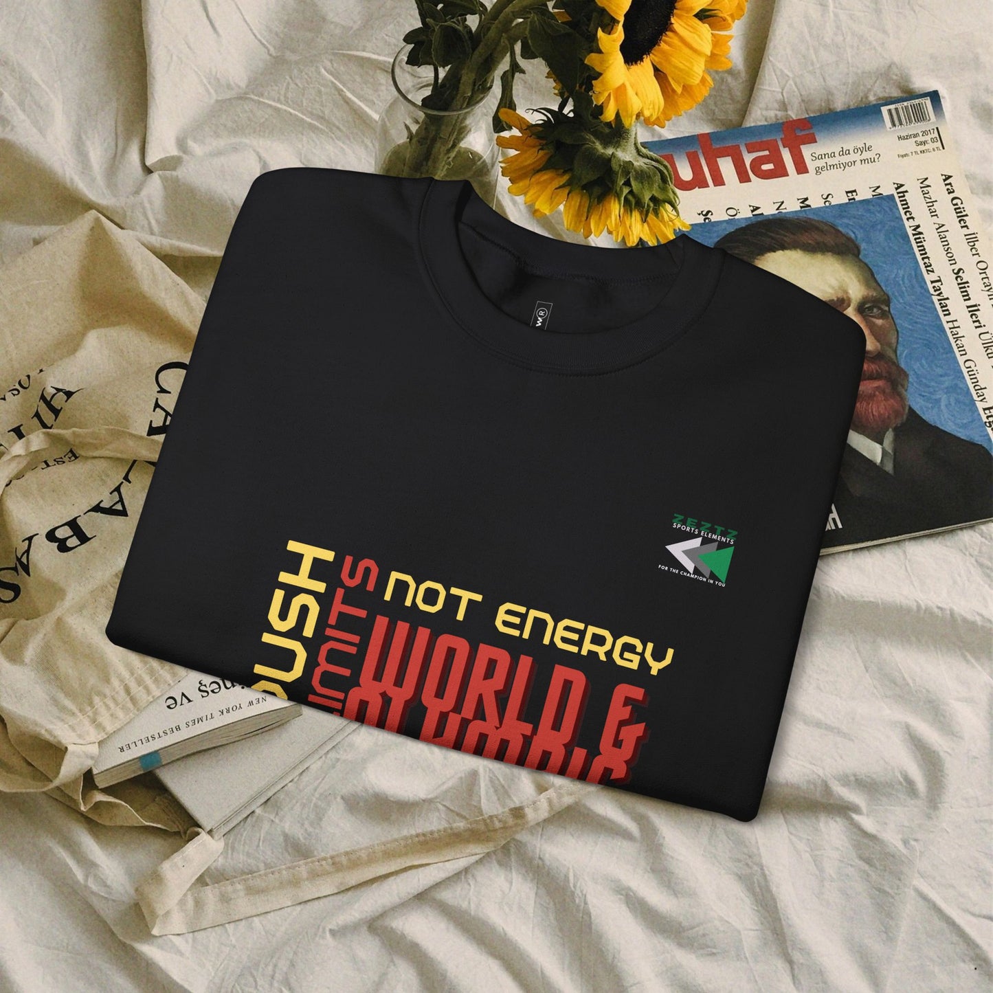 Unisex Heavy Blend™ Crewneck Sweatshirt_ N2 Sports Series UHBCSS PT2WW006_ Limited Edition ‘Zeztz’ Brand Sports Elements by WesternWaves:
