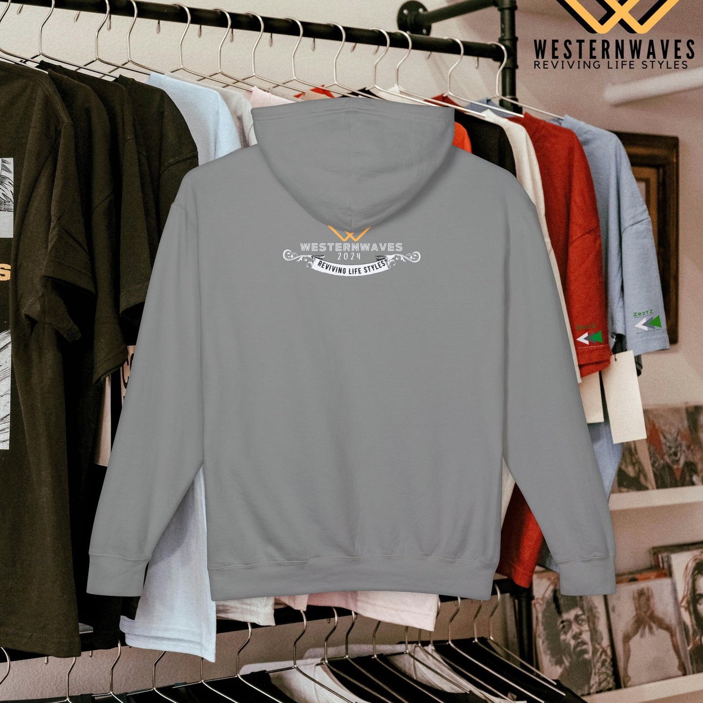 Unisex Lightweight Hooded Sweatshirt – N3+ Series USLWHSS PT2WW010_ Limited Edition Crafted Comfort by WesternWaves: