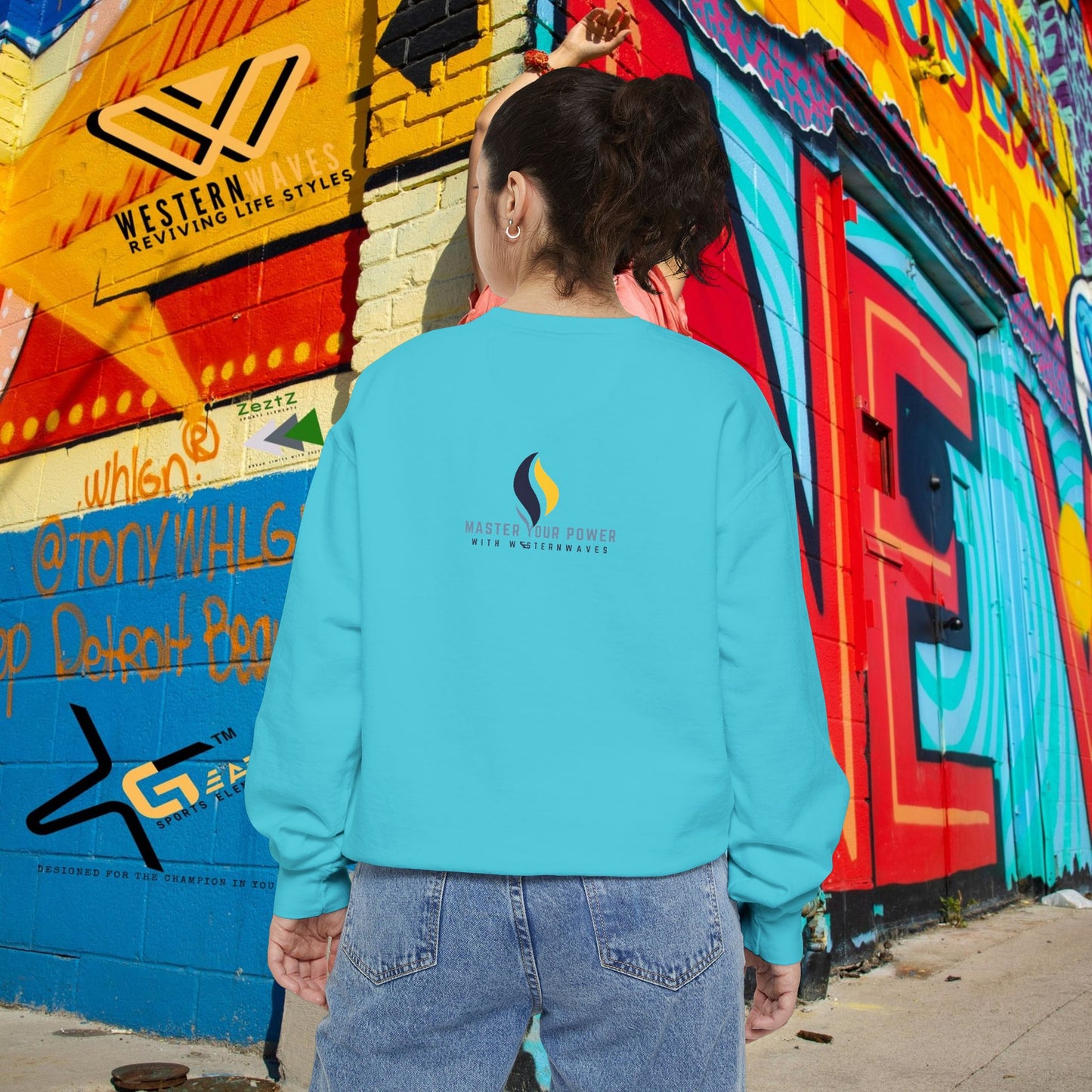 Unisex Garment-Dyed Sweatshirt_ N3+ Series SPW UGDSS PT2WW003_WesternWaves Limited Edition