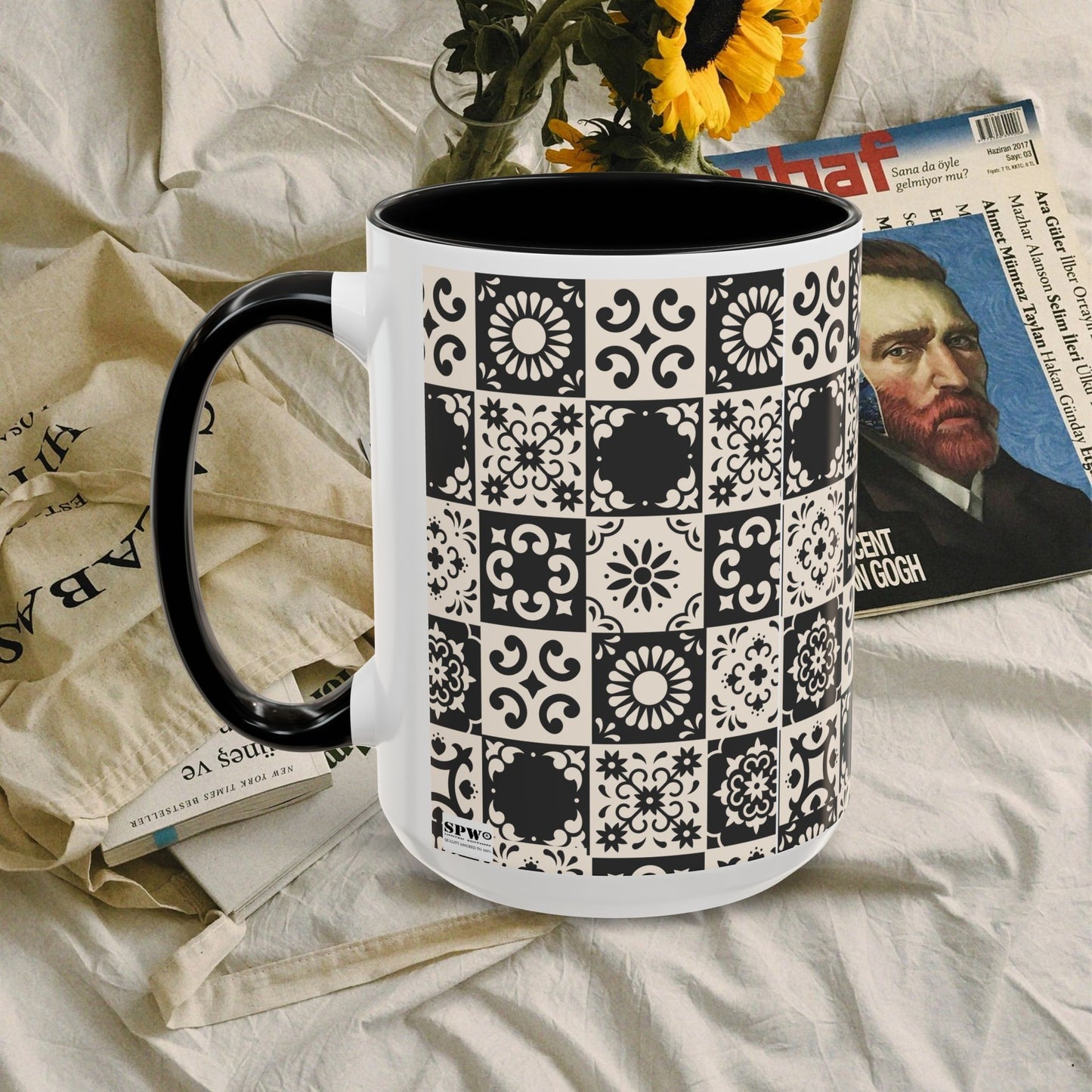 Accent Coffee Mug (11, 15oz)_ N+ Series ACMUG PT2WW004_ Limited Edition Mug by WesternWaves