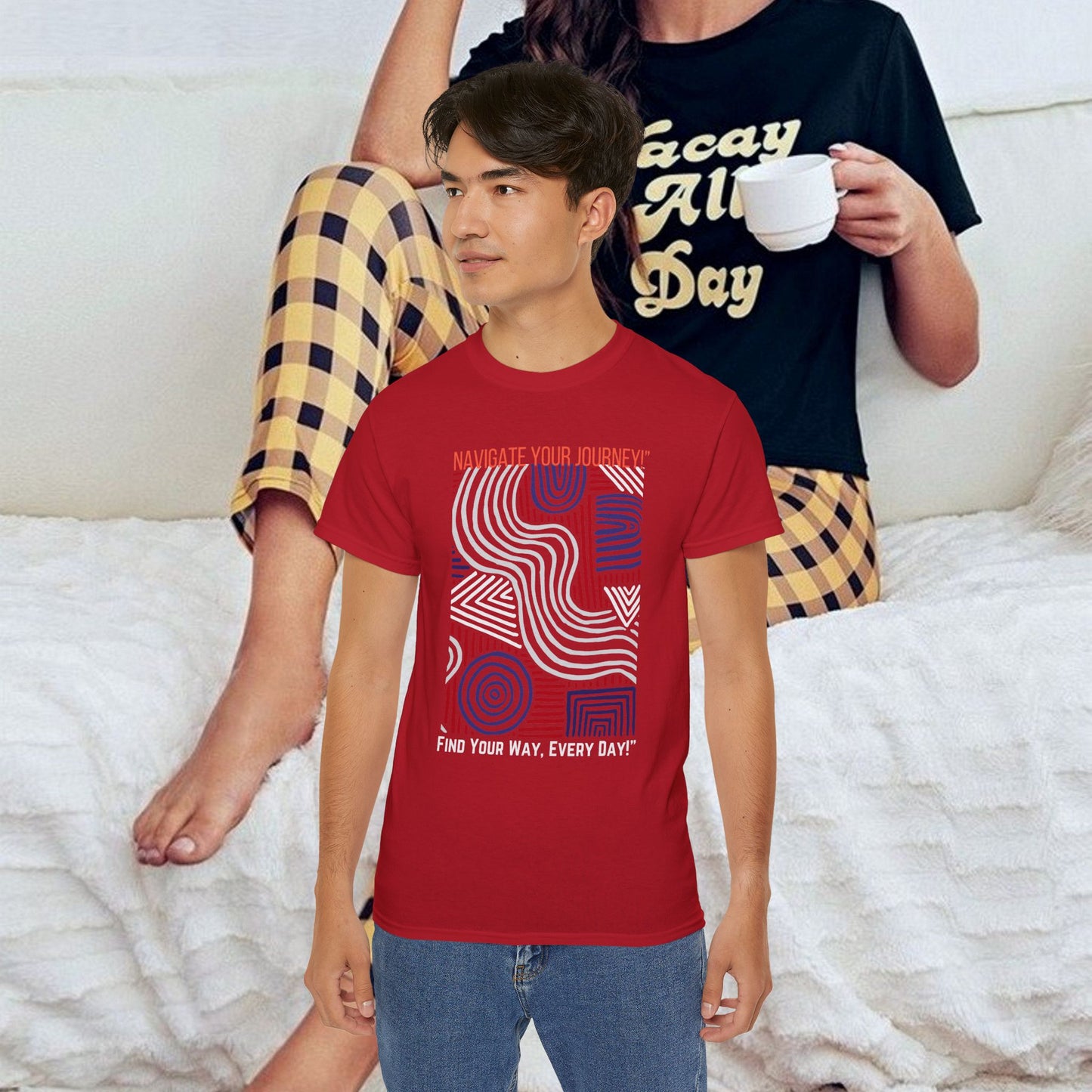 Unisex Ultra Cotton Tee_ Classic Comfort Unleashed_ N2+ Series USUCTEE PT2WW005_ Limited Edition Maximum Comfort & Style by WesternWaves: