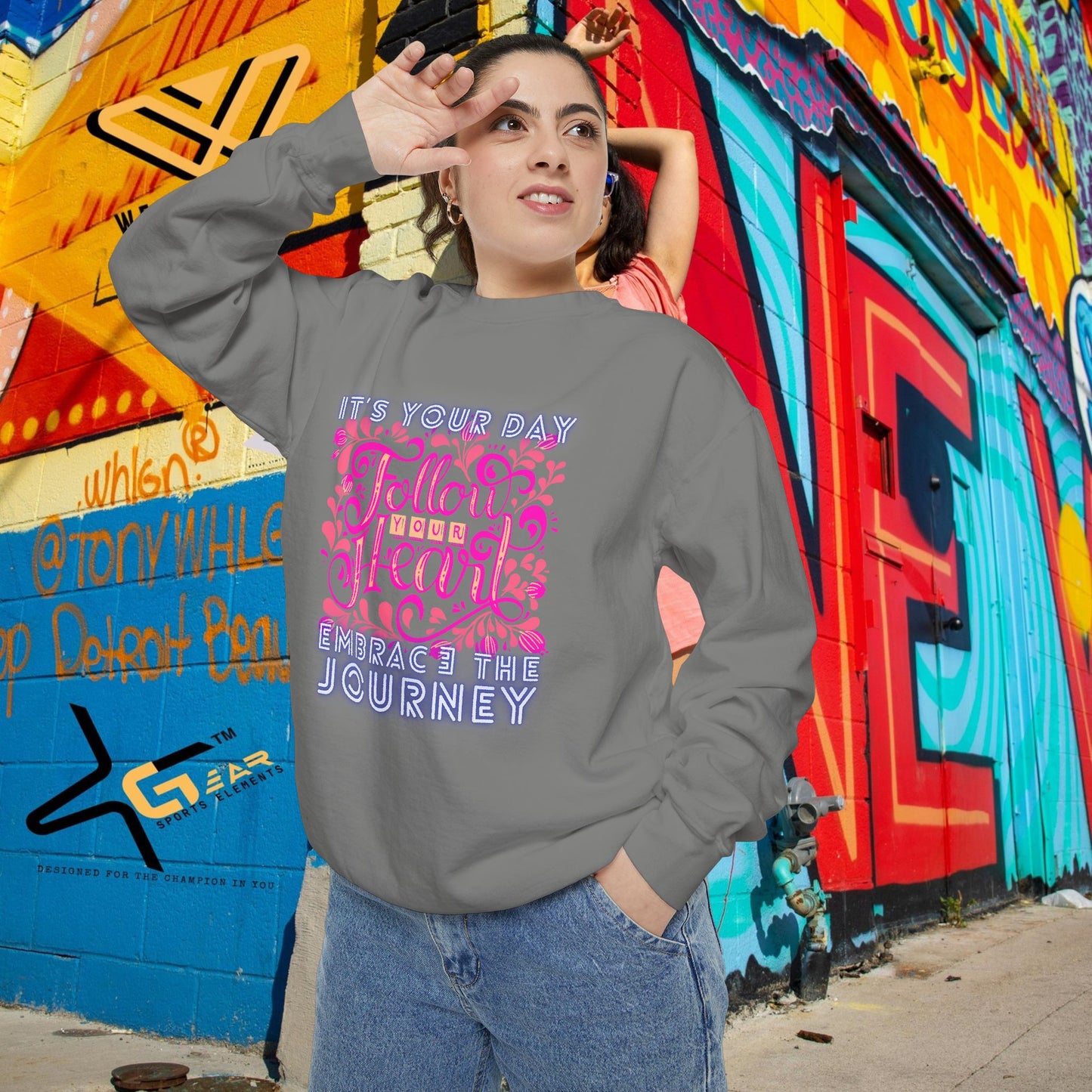 Unisex Garment-Dyed Sweatshirt_ N3+ Series UGDSS PT2WW001_ WesternWaves Limited Edition: