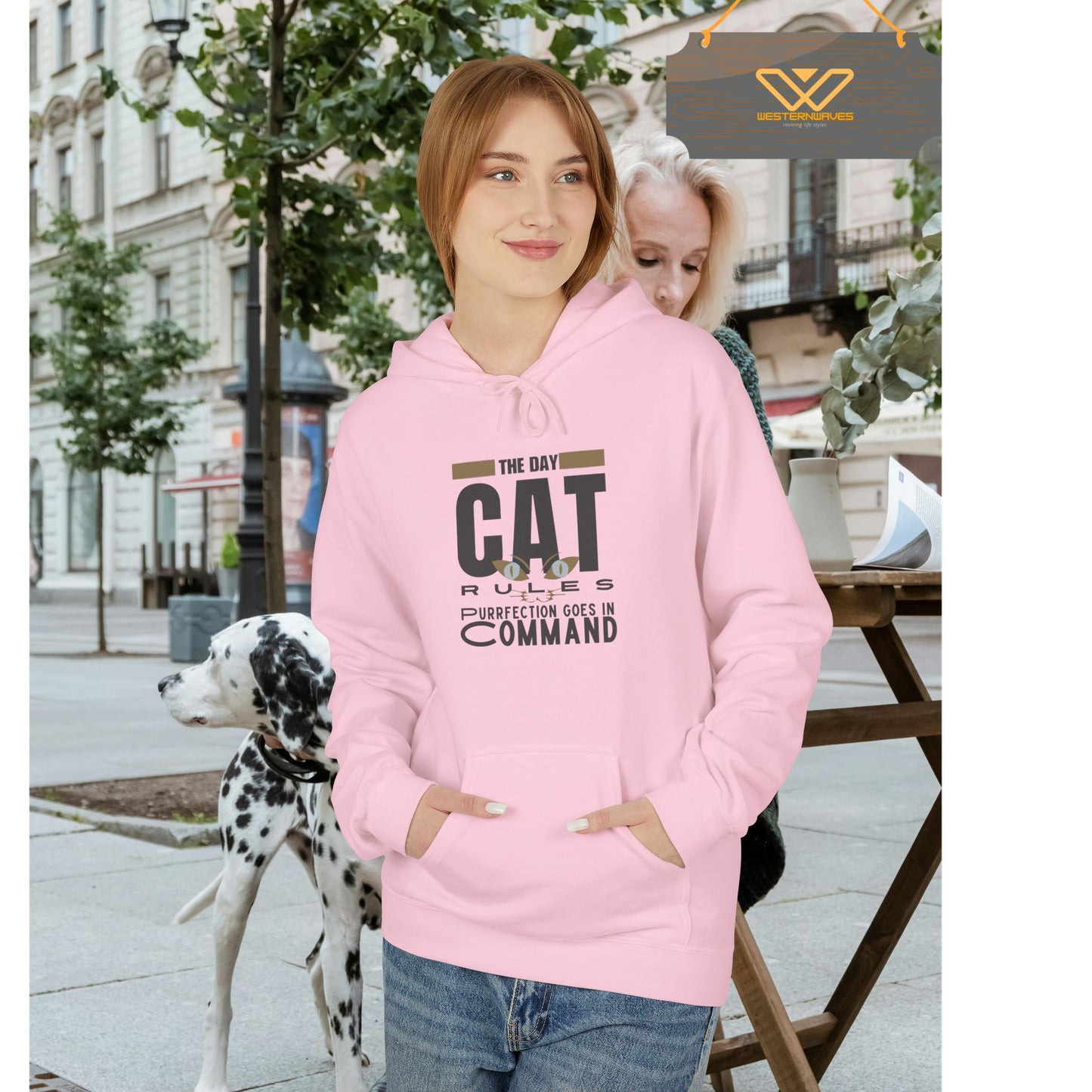 Unisex Midweight Softstyle Fleece Hoodie_ N3+ Series USMWSSFH PT2WW008_ Limited Edition Luxuriously Soft 100% Cotton Face by WesternWaves: