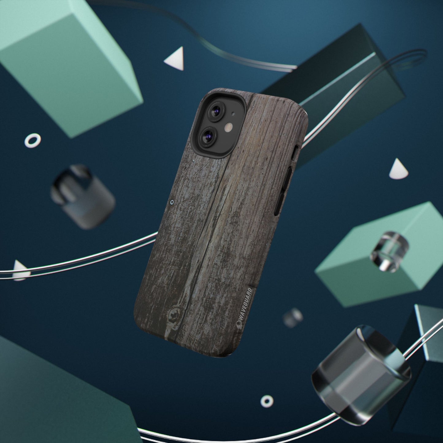 Impact-Resistant Tough Cases_ iPhone Case_ Series N8+ TCPCASE PT2WW006_ Limited Edition Wooden Grain Phone Case for iPhones by WesternWaves: