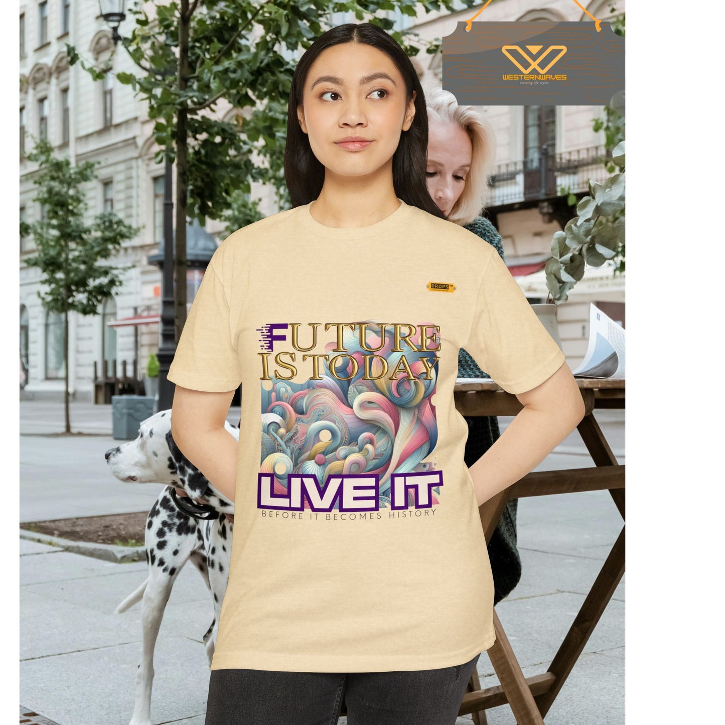 Unisex CVC Jersey T-shirt_ 16 June 2025_ Limited Edition Casual Fashion by WesternWaves: