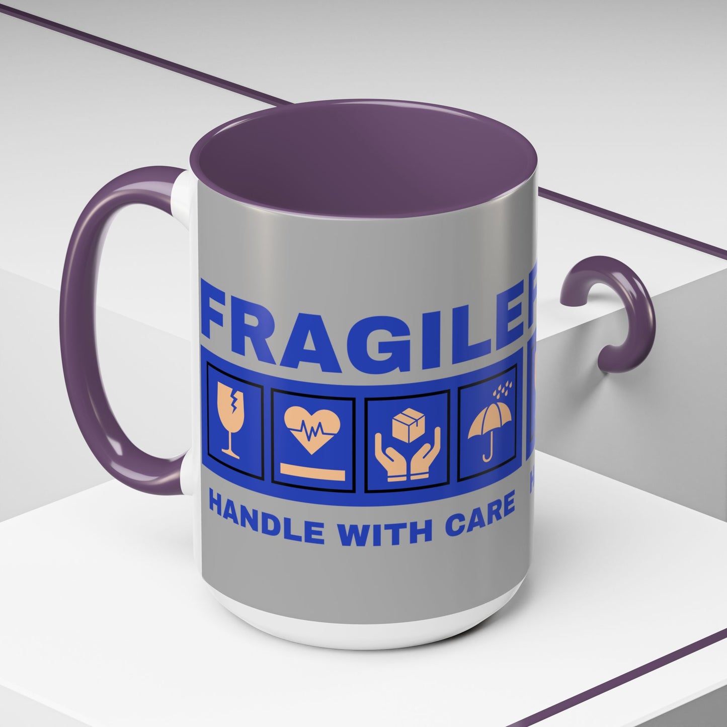 Accent Coffee Mug 11, 15oz_ N2+ Series ACM11OZ PT2WW006_ Vibrant Limited Edition Design by WesternWawes: