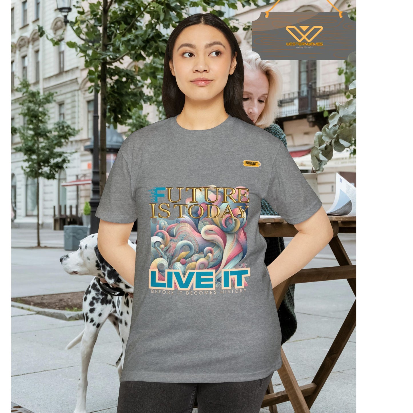 Unisex CVC Jersey T-shirt_ 16 June 2025_ Limited Edition Casual Fashion by WesternWaves: