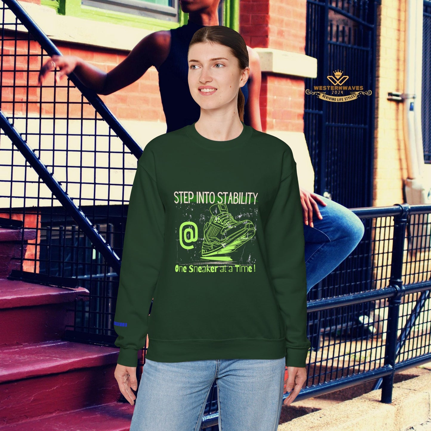 Unisex Heavy Blend™ Crewneck Sweatshirt_ N3+ Series UHBCSS PT2WW032_ Limited Edition Pure Luxury By WesternWaves: