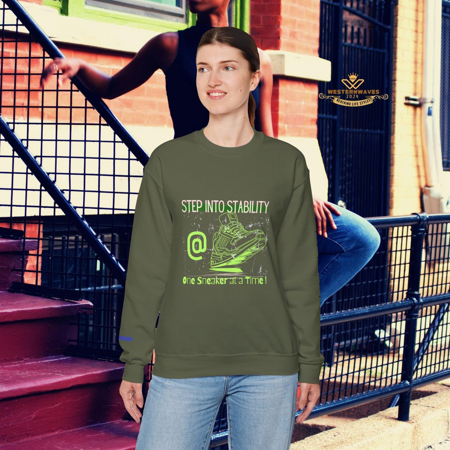 Unisex Heavy Blend™ Crewneck Sweatshirt_ N3+ Series UHBCSS PT2WW032_ Limited Edition Pure Luxury By WesternWaves: