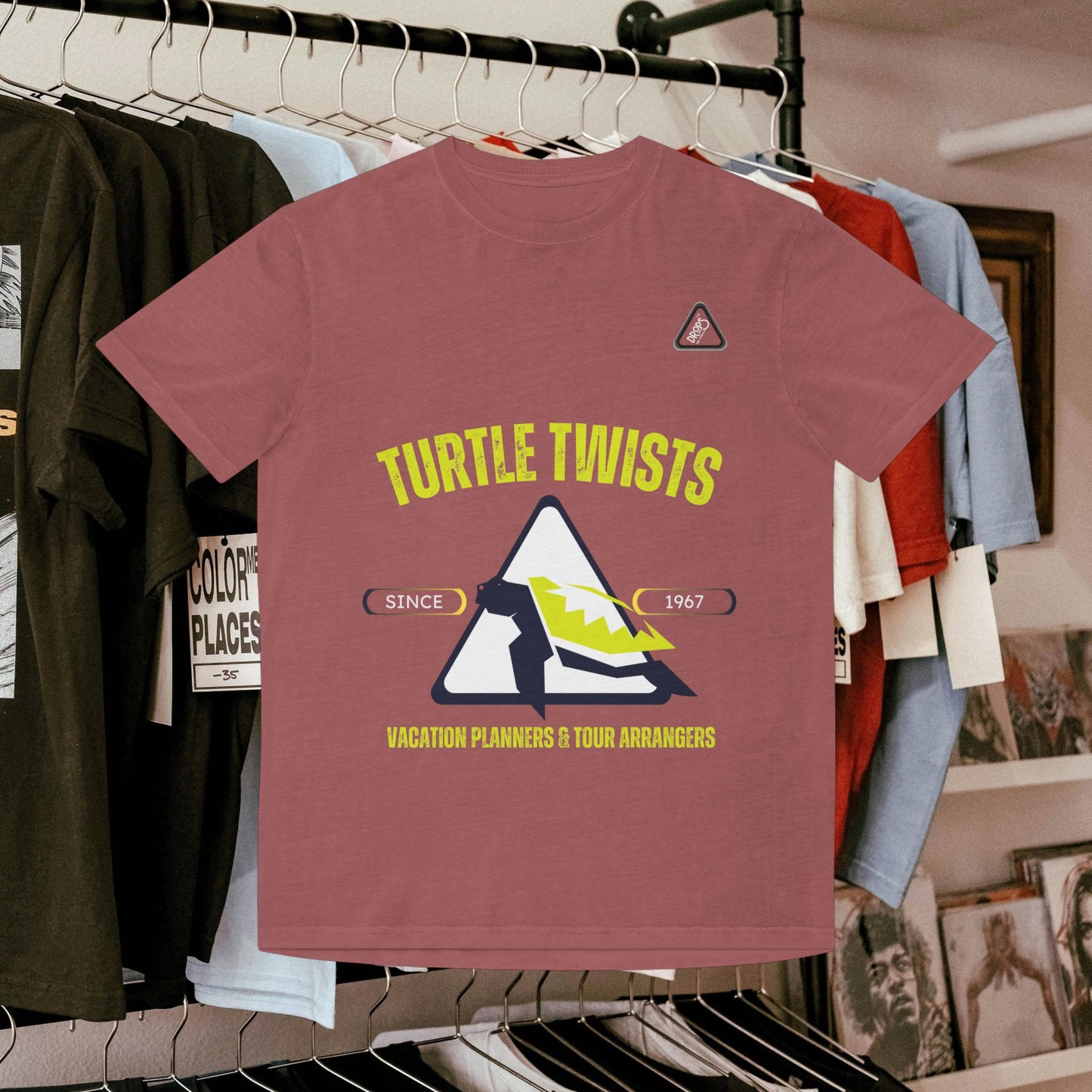 Unisex Faded T-Shirt - Turtle Twists Vacation Planners Graphic Tee_ 06 May 2025_ 001