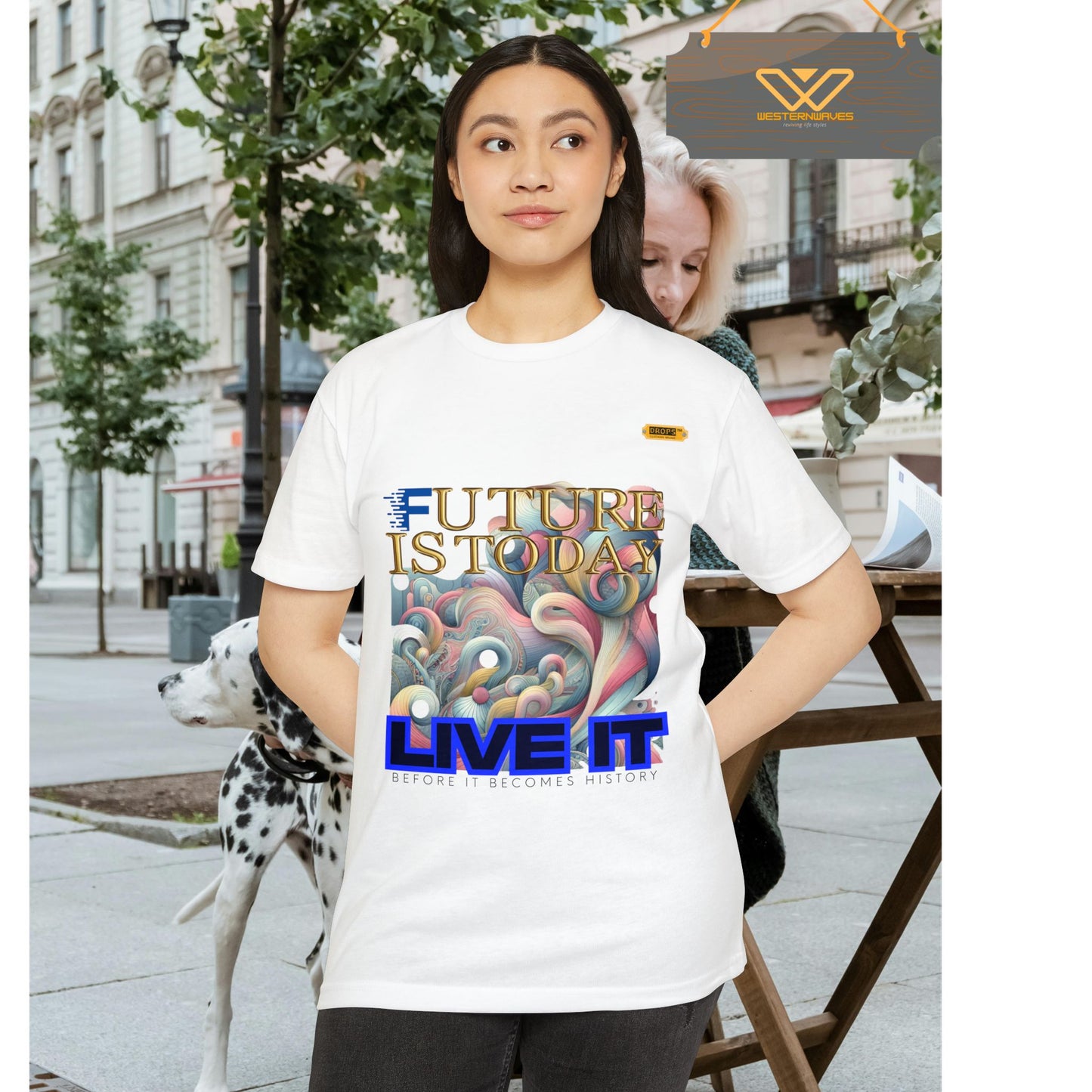 Unisex CVC Jersey T-shirt_ 16 June 2025_ Limited Edition Casual Fashion by WesternWaves: