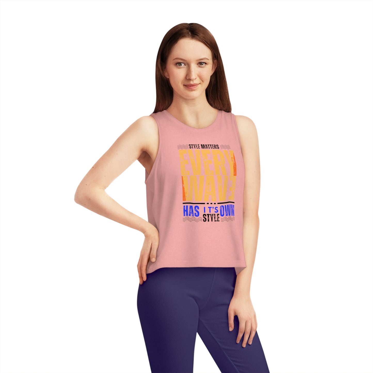 Women's Dancer Cropped Tank Top_ N2+ Series WDCTT PT2WV001_ Limited Edition Tank Top for Graceful Movements by WesternWaves: