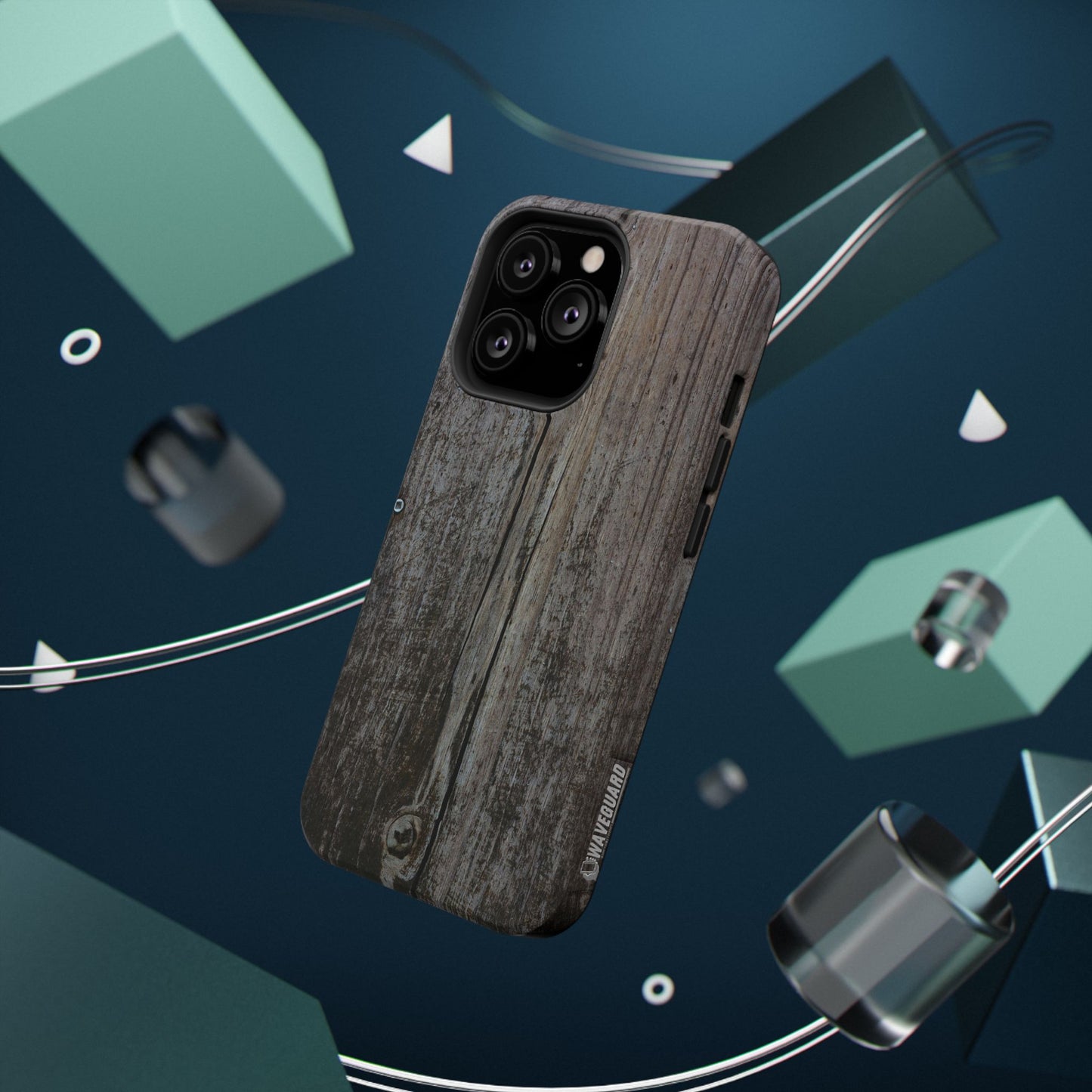 Impact-Resistant Tough Cases_ iPhone Case_ Series N8+ TCPCASE PT2WW006_ Limited Edition Wooden Grain Phone Case for iPhones by WesternWaves: