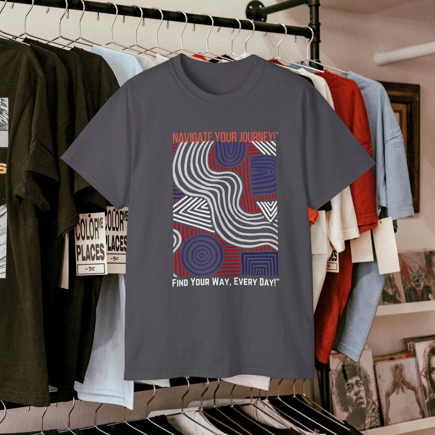 Unisex Ultra Cotton Tee_ Classic Comfort Unleashed_ N2+ Series USUCTEE PT2WW005_ Limited Edition Maximum Comfort & Style by WesternWaves: