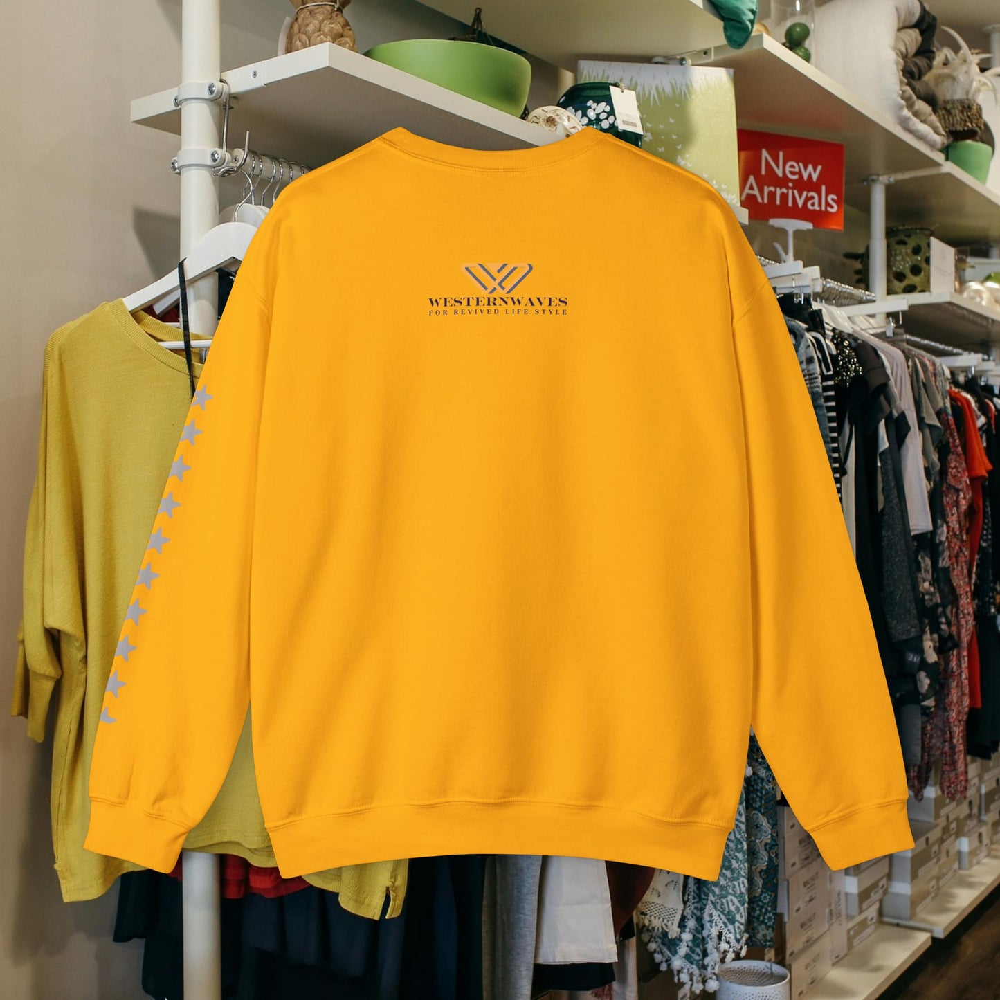 Unisex Heavy Blend™ Crewneck Sweatshirt_ N2 Series SPW UHBCSS PT2WW003_ Limited Edition 'DROPS' Brand Raw Classics by WesternWaves: