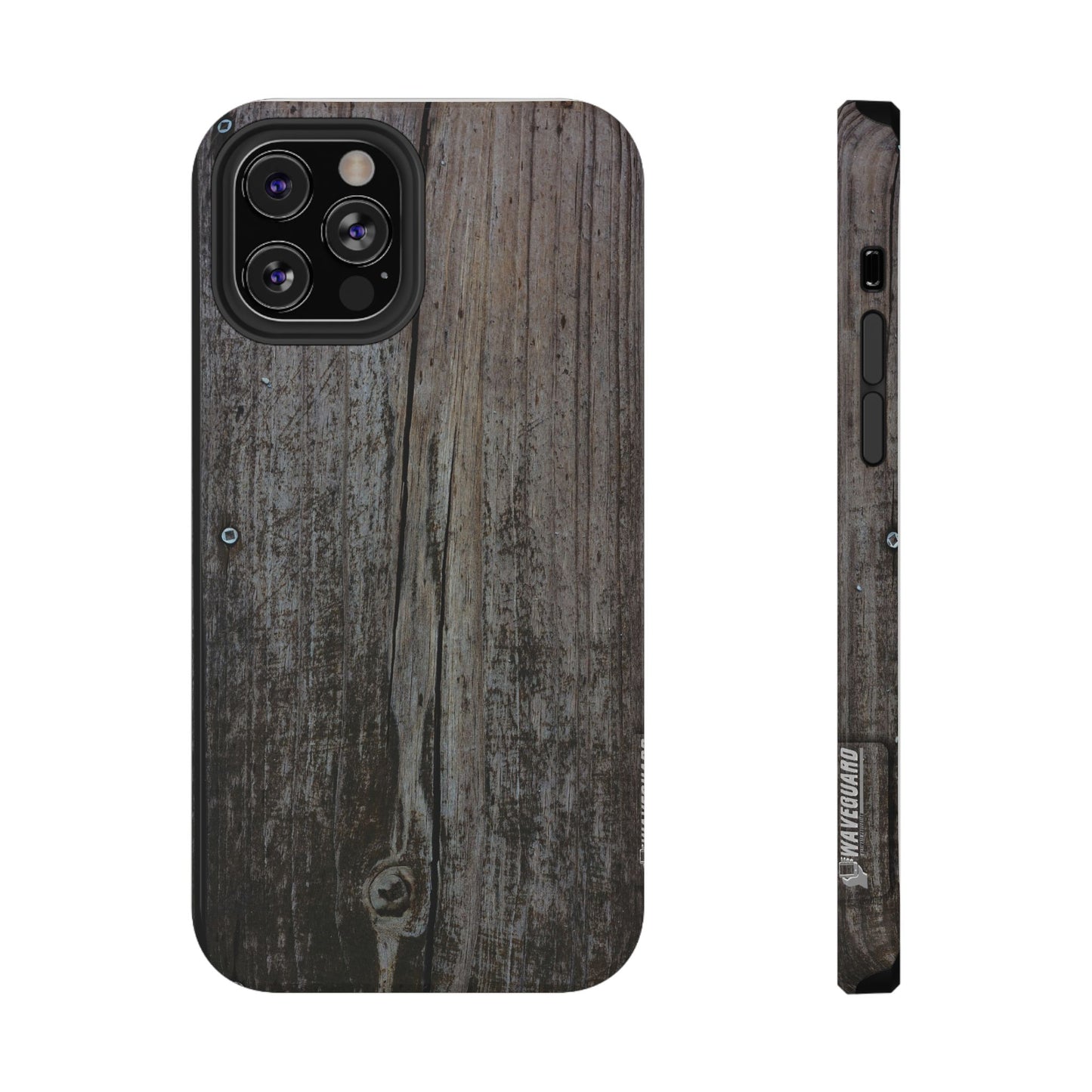 Impact-Resistant Tough Cases_ iPhone Case_ Series N8+ TCPCASE PT2WW006_ Limited Edition Wooden Grain Phone Case for iPhones by WesternWaves: