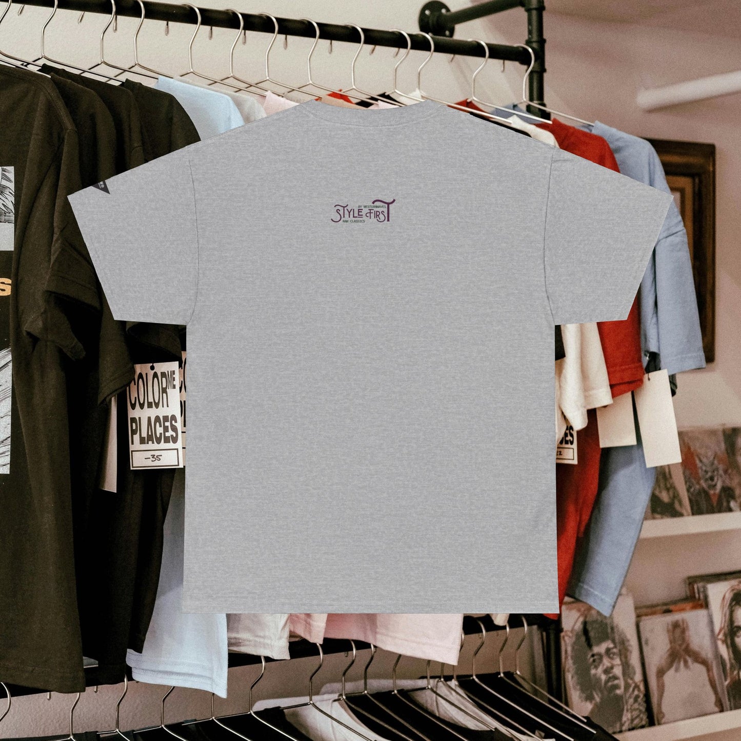 Unisex Heavy Cotton Tee_ Crafted from premium 100% cotton_ N3+ Series UHCT PT2WV004_ Limited Edition by WesternWaves: