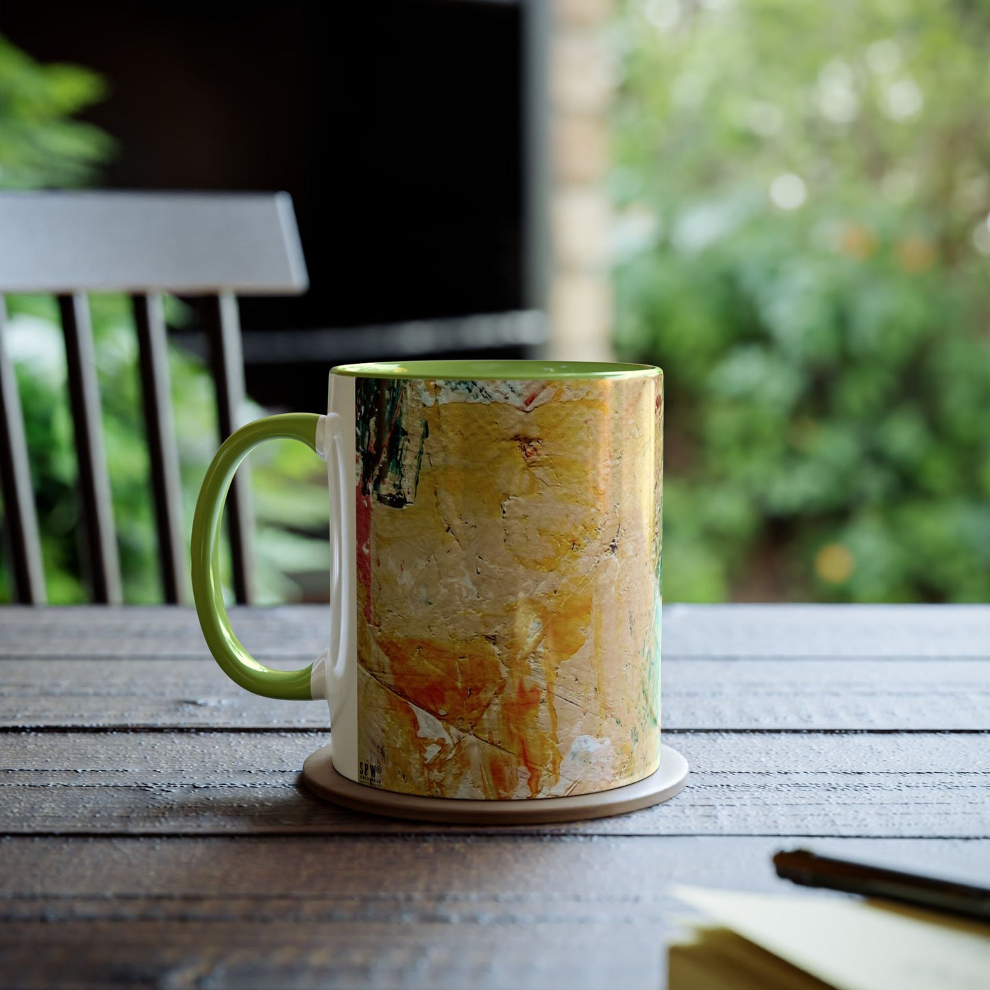 Two-Tone Coffee Mugs, 11oz_ N2+ Series TTCM11OZ PT2WW001_ Limited Edition by SPW of WesternWaves: