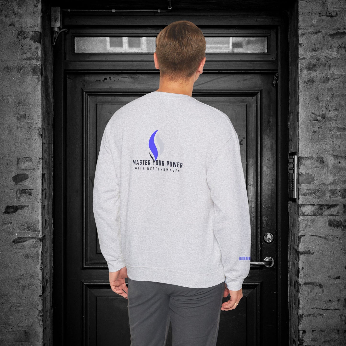 Unisex Heavy Blend™ Crewneck Sweatshirt_ N2+ Series UHBCSS PT2WW028_ Limited Edition Pure Luxury By WesternWaves: