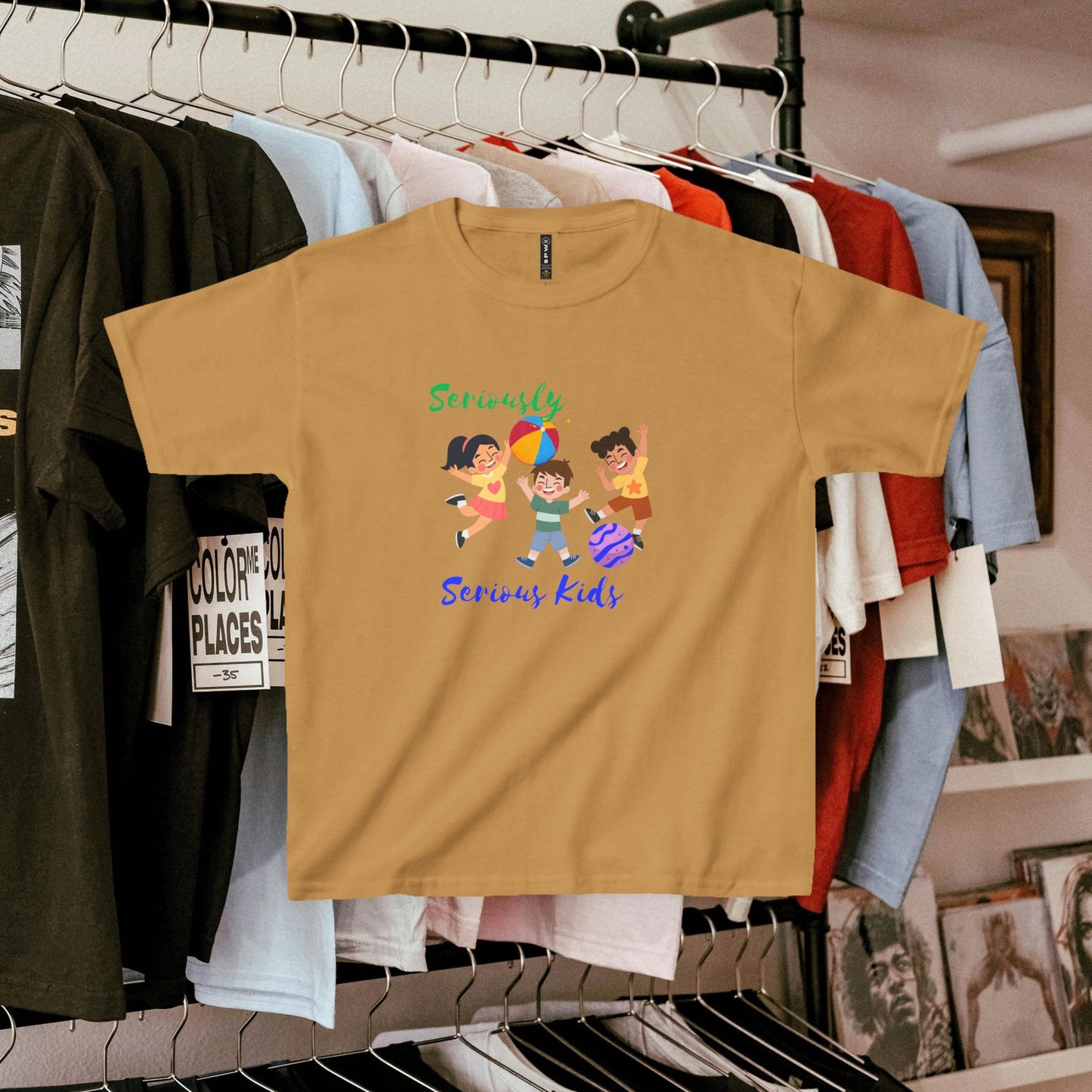 Kids Heavy Cotton™ Tee_ N3+ Series KHCT PT2WW001_ Limited Edition Durable Comfort for Every Adventure by WesternWaves: