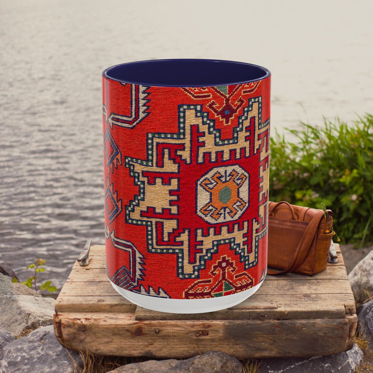 Accent Coffee Mug 11, 15oz_ N3+ Series ACM11OZ PT2WW019_ Limited Edition Perfect Blend of Style by WesternWaves: