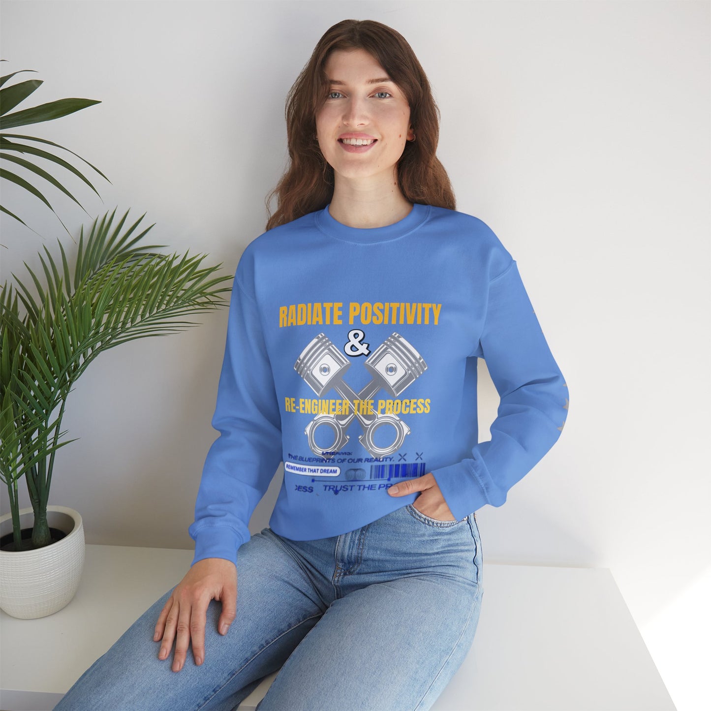 Unisex Heavy Blend™ Crewneck Sweatshirt_ N2 Series UHBCSS PT2WW004_ Limited Edition Pure Luxury by WesternWaves: