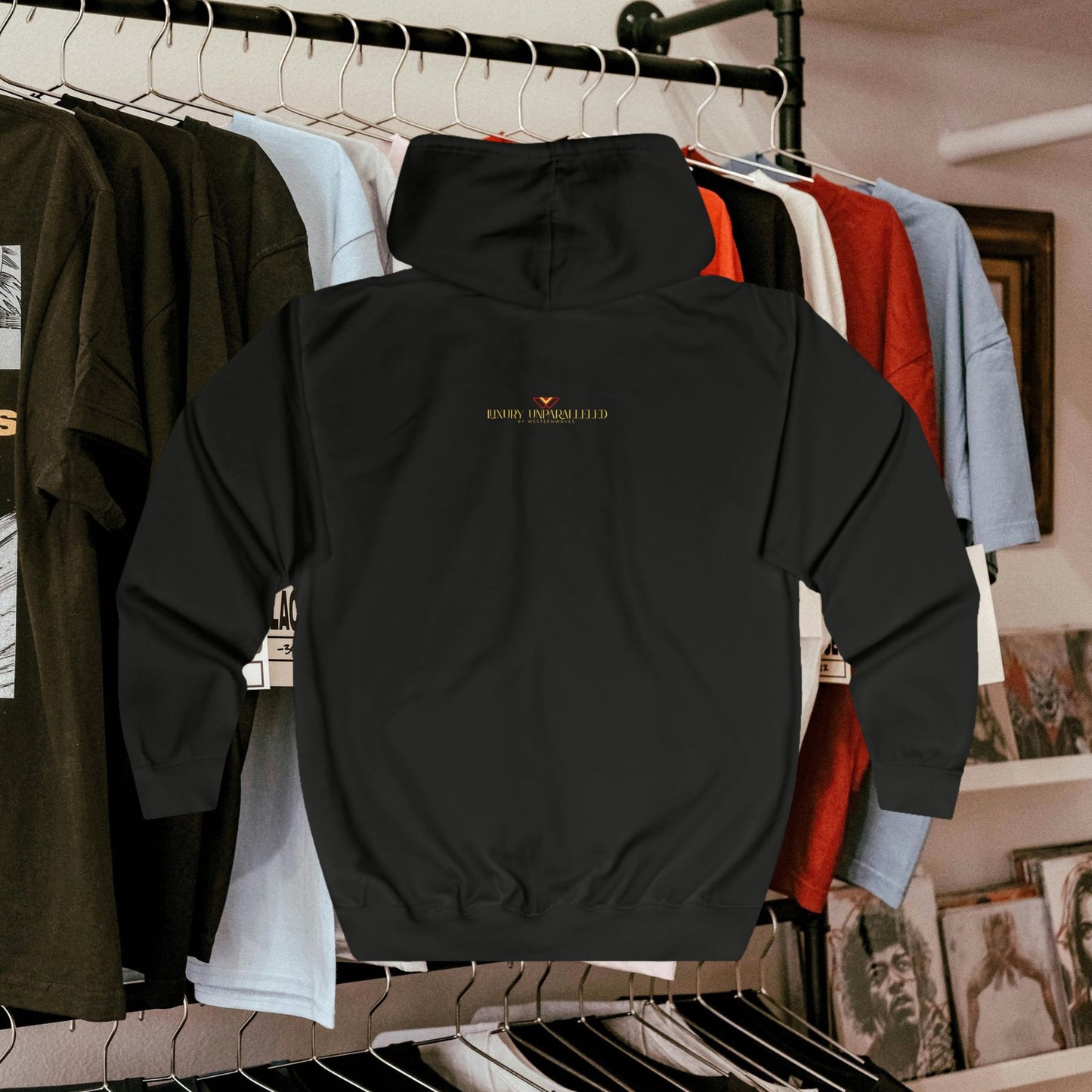 Unisex Full Zip Hoodie_ N7+ Series USFZHOODIE PT2WW003_ Limited Edition Trendy Vibes by WesternWaves: