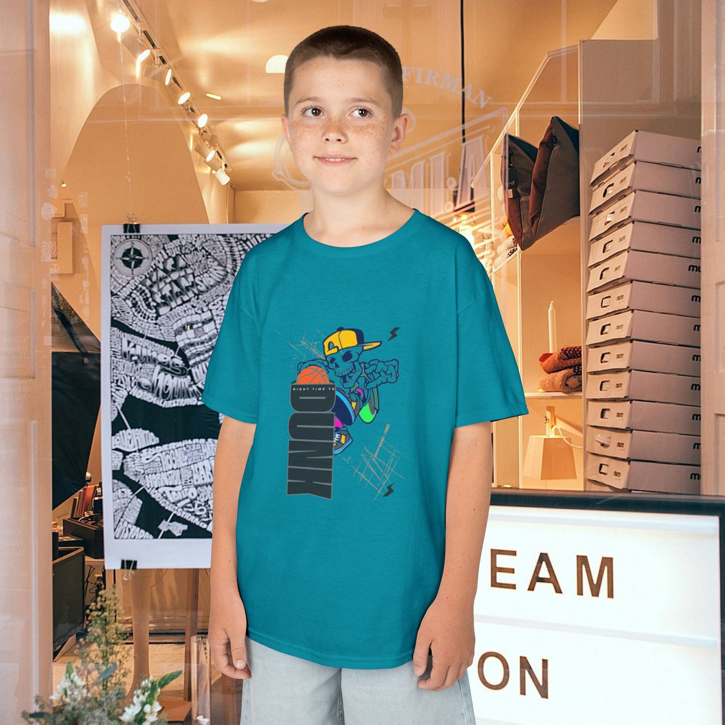 Kids Heavy Cotton™ Tee_ N2+ Series KHCT PT2WW008_ Limited Edition Durable Comfort for Every Adventure by WesternWaves: