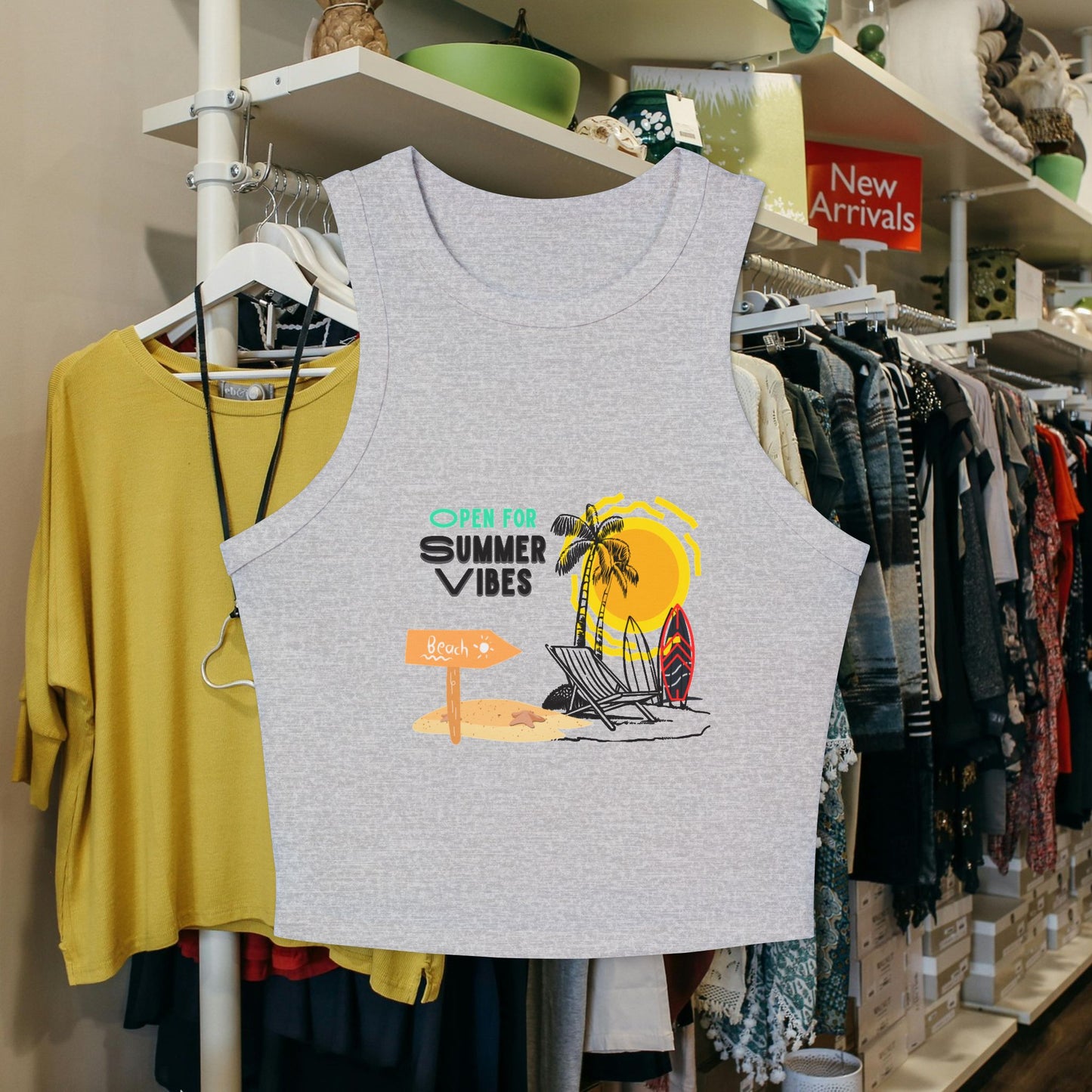 Women's Micro Rib Racer Tank Top_ N2+ Series WMRRT PT2WW001_ Limited Edition Style & Comfort by WesternWaves: