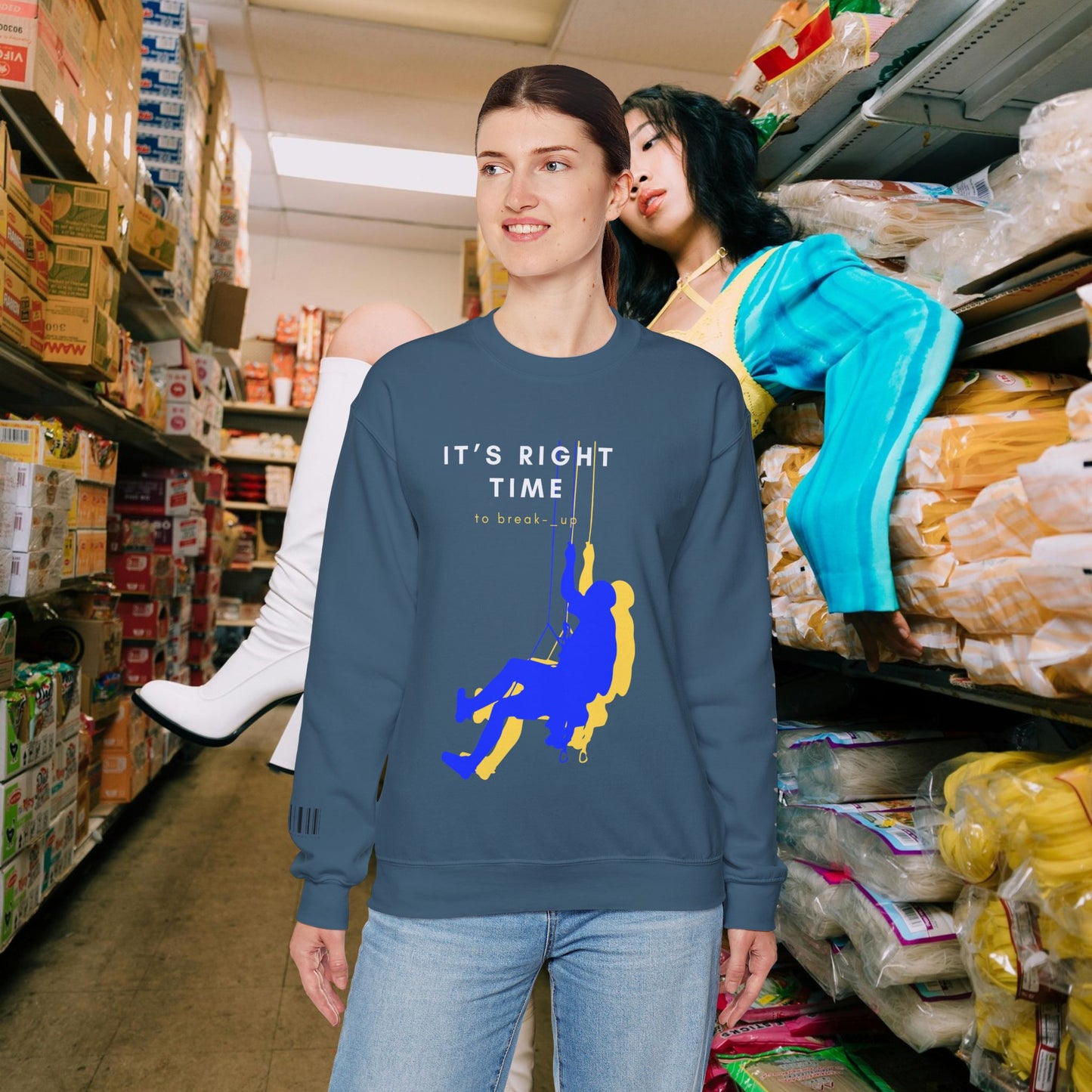 Unisex Heavy Blend™ Crewneck Sweatshirt_ N3+ Series UHBCSS PT2WW020_ Limited Edition by WesternWaves: