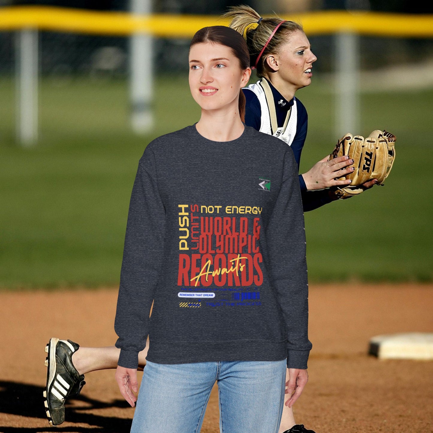 Unisex Heavy Blend™ Crewneck Sweatshirt_ N2 Sports Series UHBCSS PT2WW006_ Limited Edition ‘Zeztz’ Brand Sports Elements by WesternWaves: