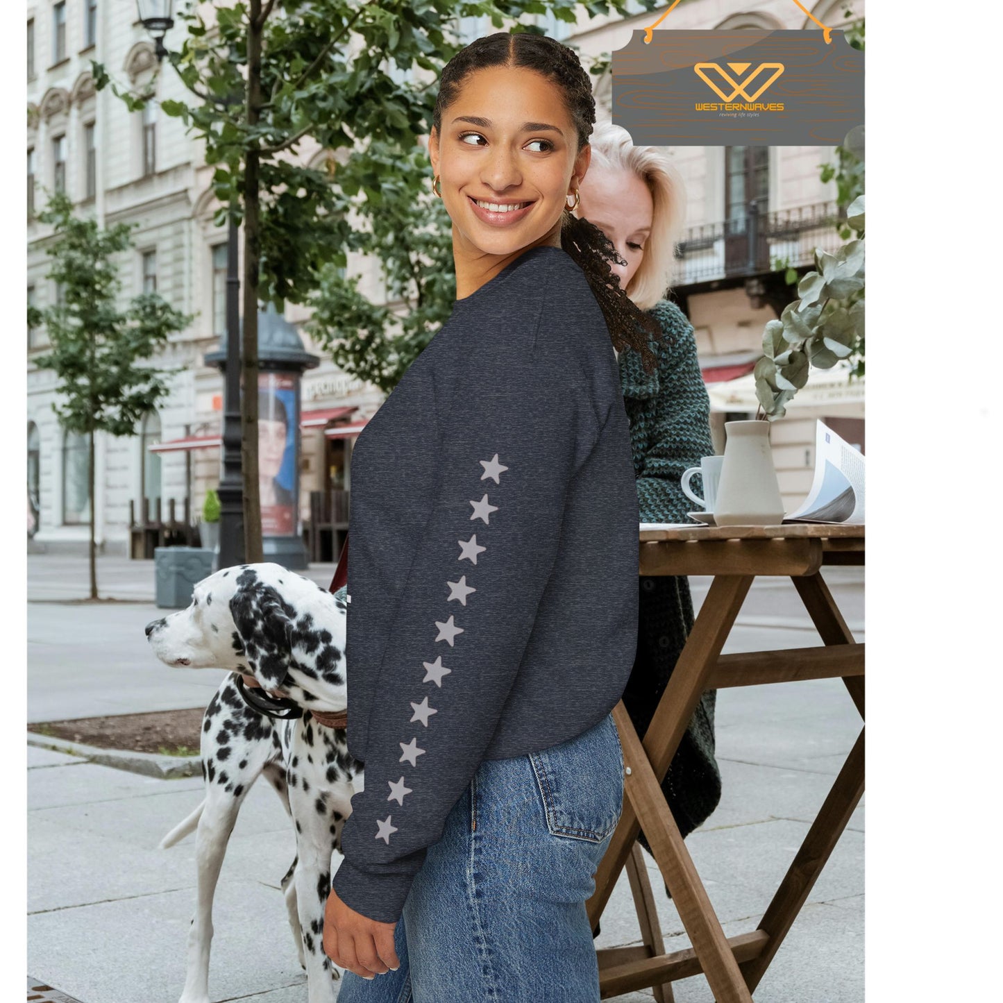 Unisex Heavy Blend™ Crewneck Sweatshirt_ N+ Series UHBCSS PT2WW029_ Limited Edition by WesternWaves: