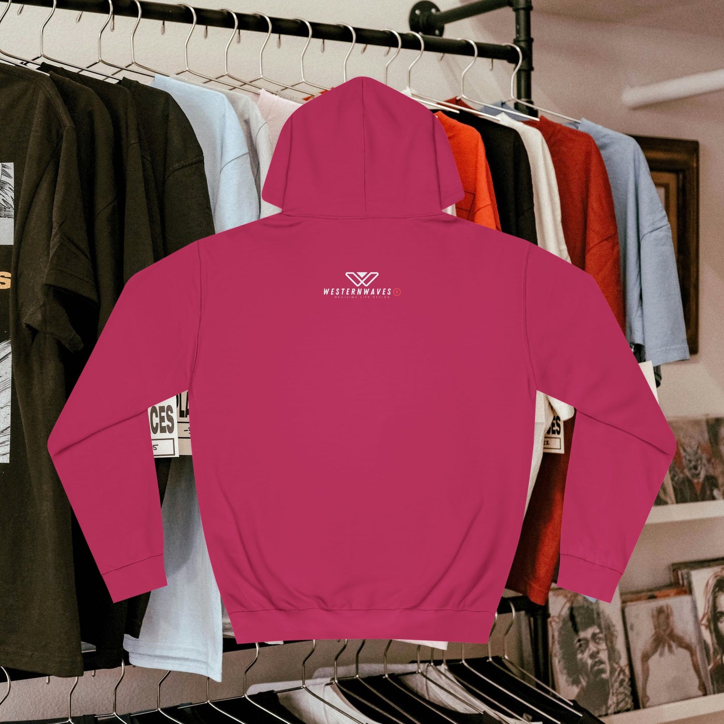 Unisex College Hoodie_ N3+ Series SCH PT2WW004_ Limited Edition Timeless Unisex Design by WesternWaves: