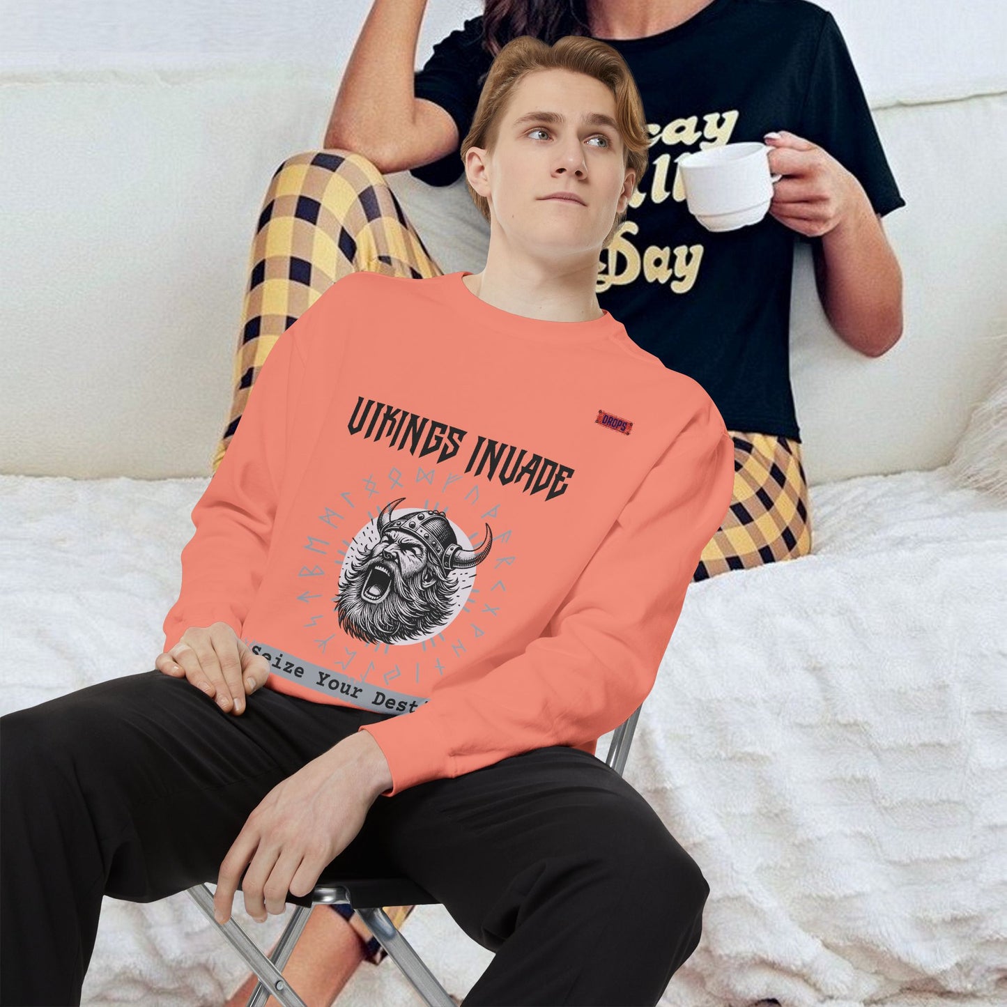 Unisex Garment-dyed Sweatshirt_ Series UWD 063_ Limited Edition Cozy Apparel for Adventurers by WesternWaves:
