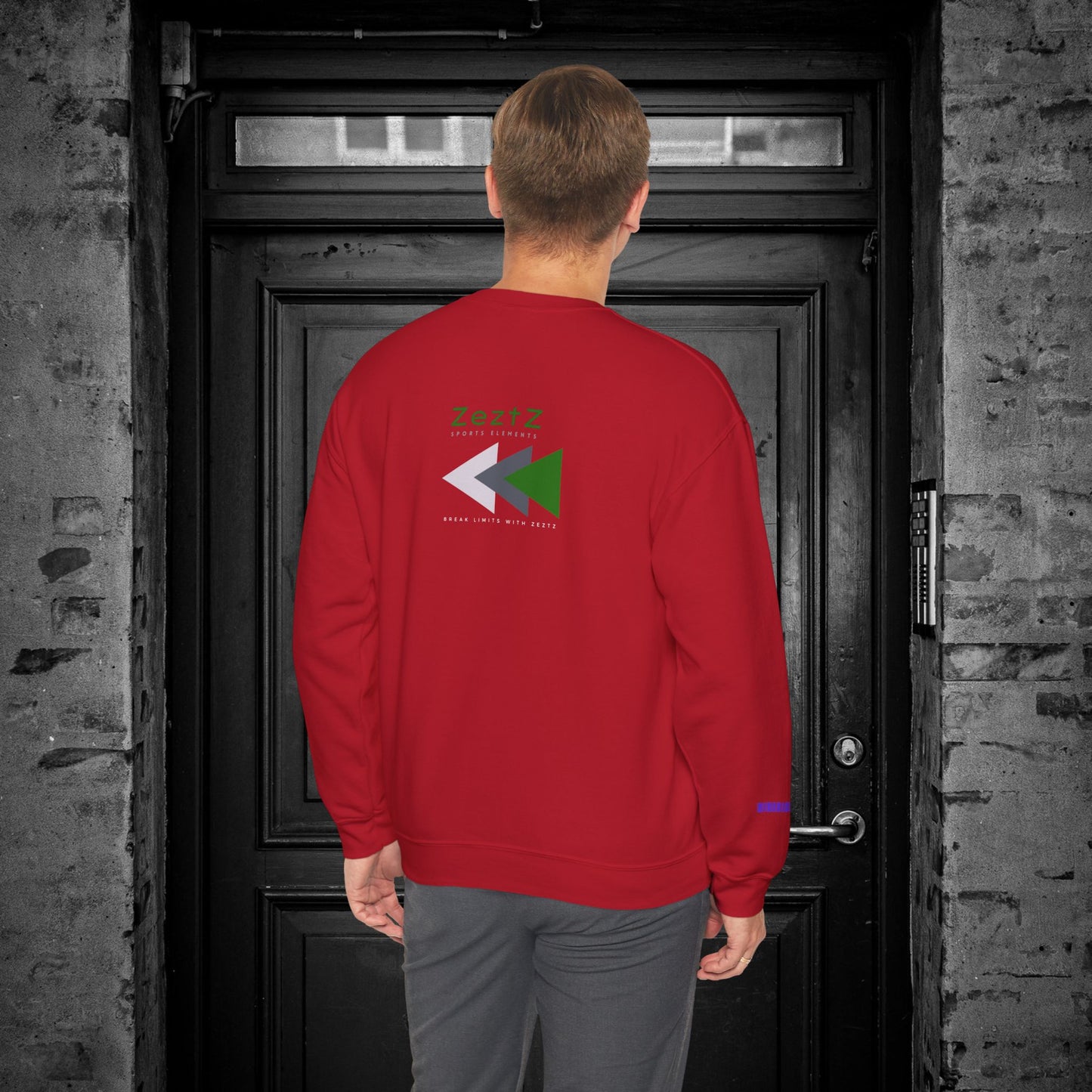Unisex Heavy Blend™ Crewneck Sweatshirt_ N2+ Sports Series UHBCSS PT2WW008_ Limited Edition ‘Zeztz’ Brand Sports Elements by WesternWaves: