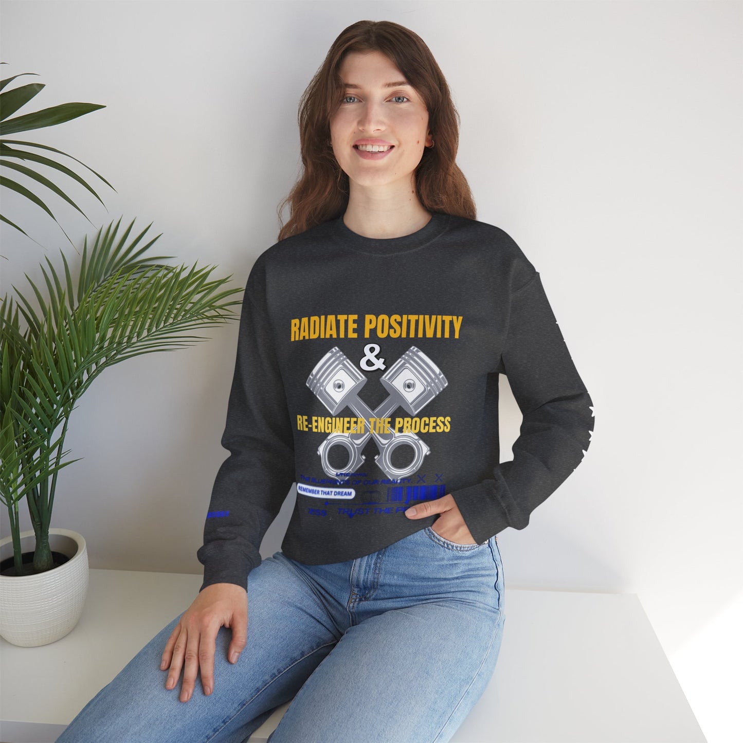 Unisex Heavy Blend™ Crewneck Sweatshirt_ N3+ Series UHBCSS PT2WW005_ Limited Edition Pure Luxury By WesternWaves: