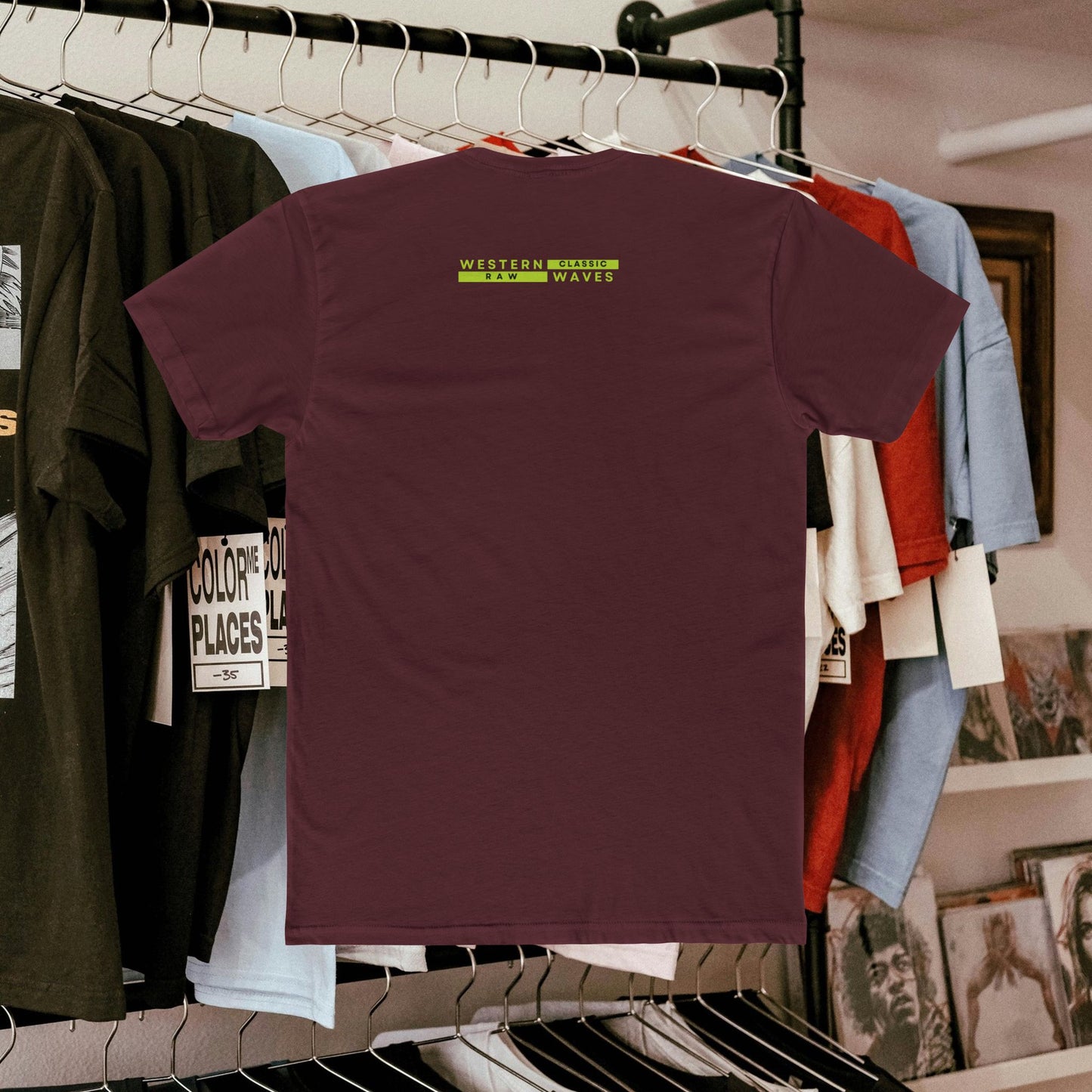 Unisex Cotton Crew Tee_ N3+ Series USCCTEE PT2WW004_ Limited Edition Workout & Everyday Routine Pleasure by WestenWaves: