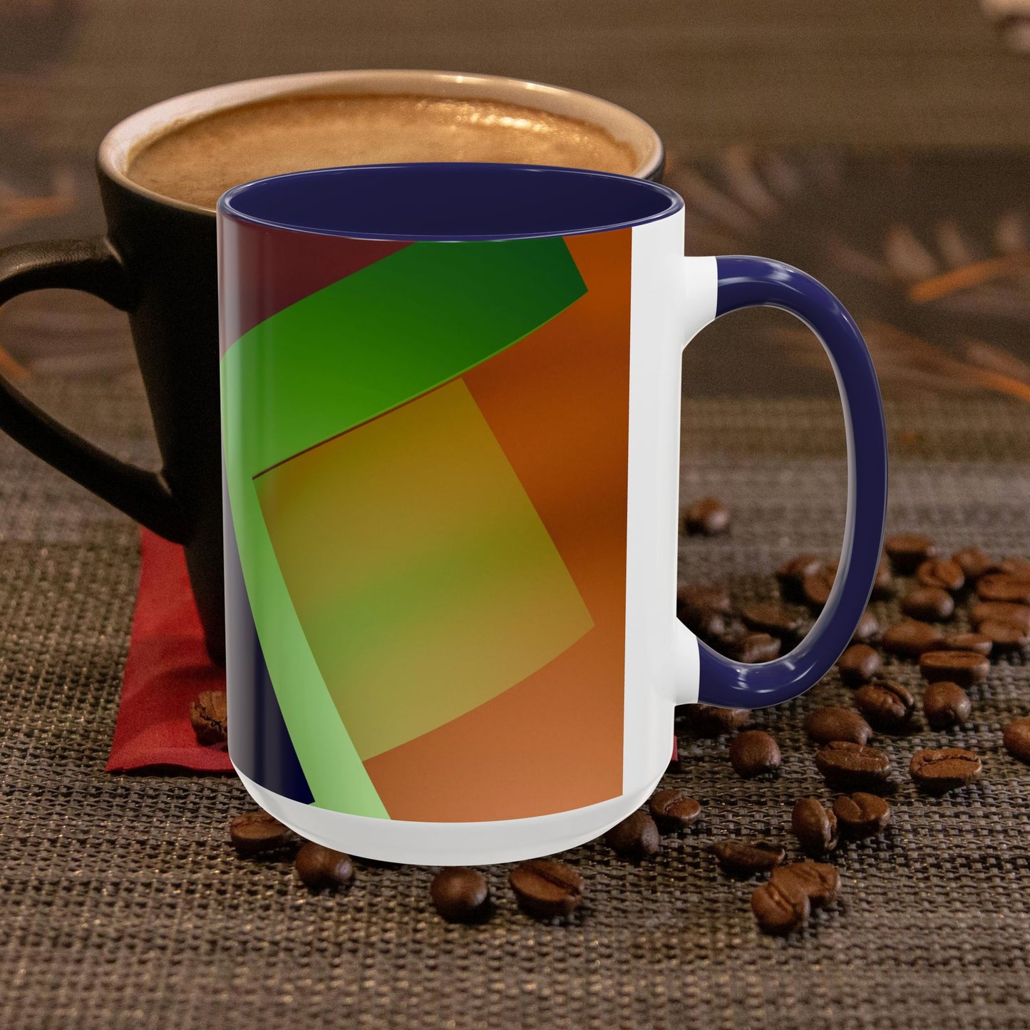 Accent Coffee Mug 11, 15oz_ N3+ Series ACM11OZ PT2WW018_ Limited Edition Perfect Blend of Style by WesternWaves: