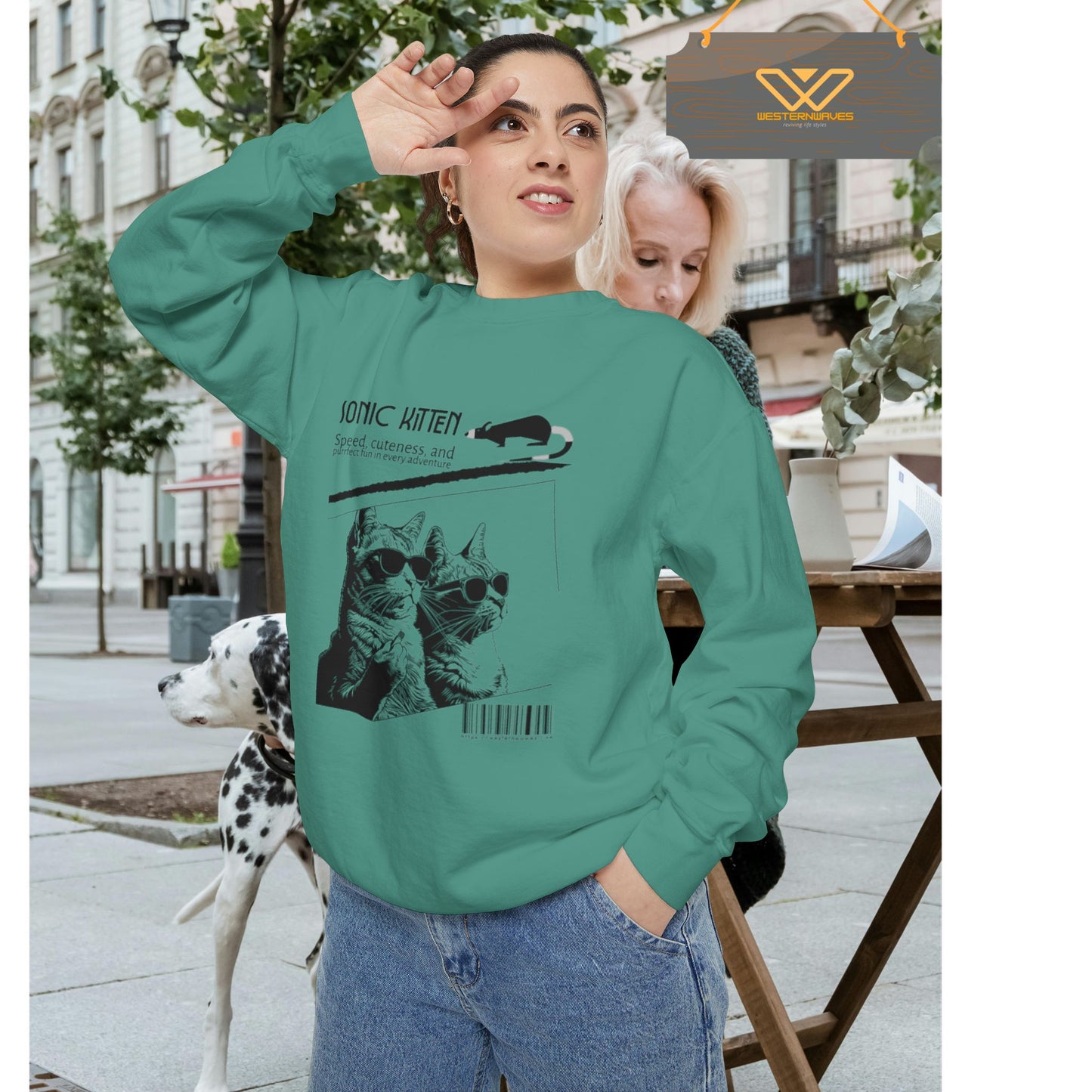 Unisex Garment-Dyed Sweatshirt_ N3+ Series SPW UGDSS PT2WW003_WesternWaves Limited Edition