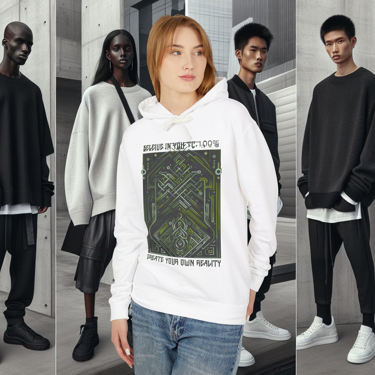 Unisex Lightweight Hooded Sweatshirt_ Series UWD 0052_ Limited Edition Streetwear Classic by WesternWaves: