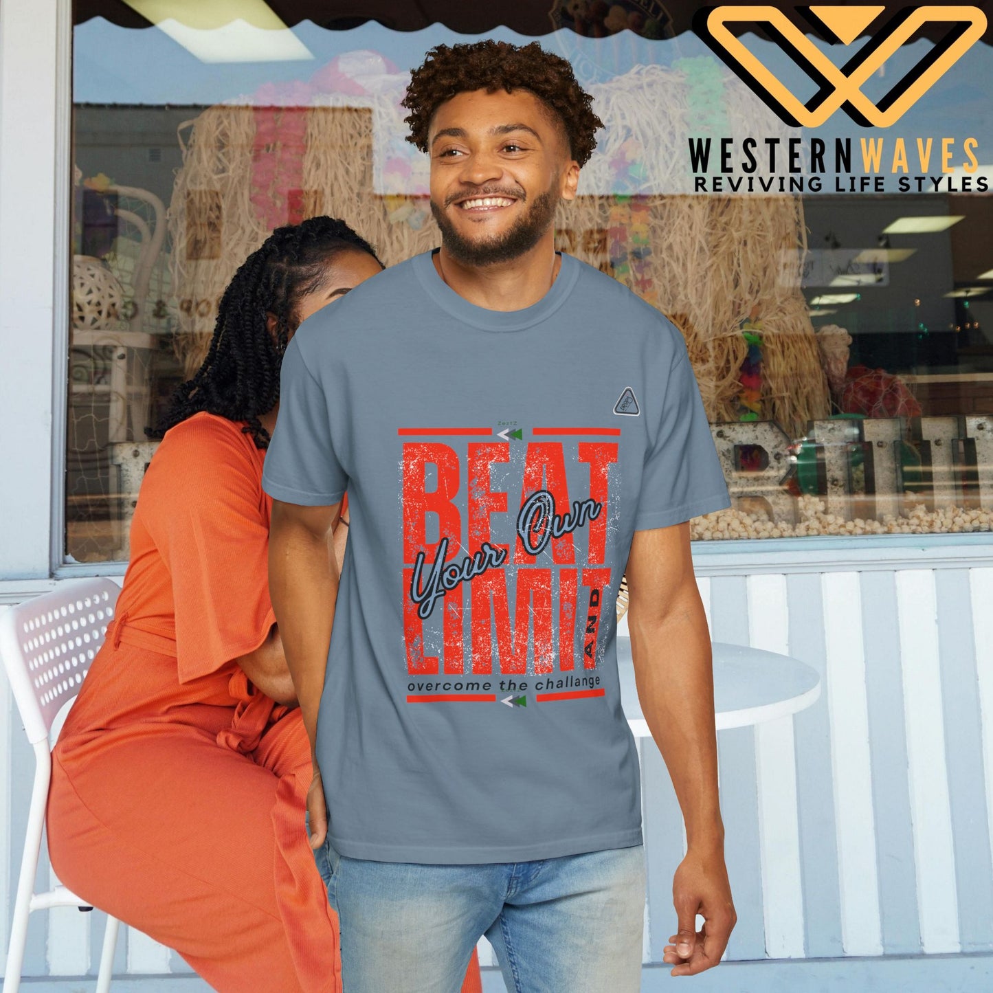 Unisex Garment-Dyed T-shirt_ N2 Series USGDTS PT2WW002_ Comfort Colors 1717_ WesternWaves Limited Edition: