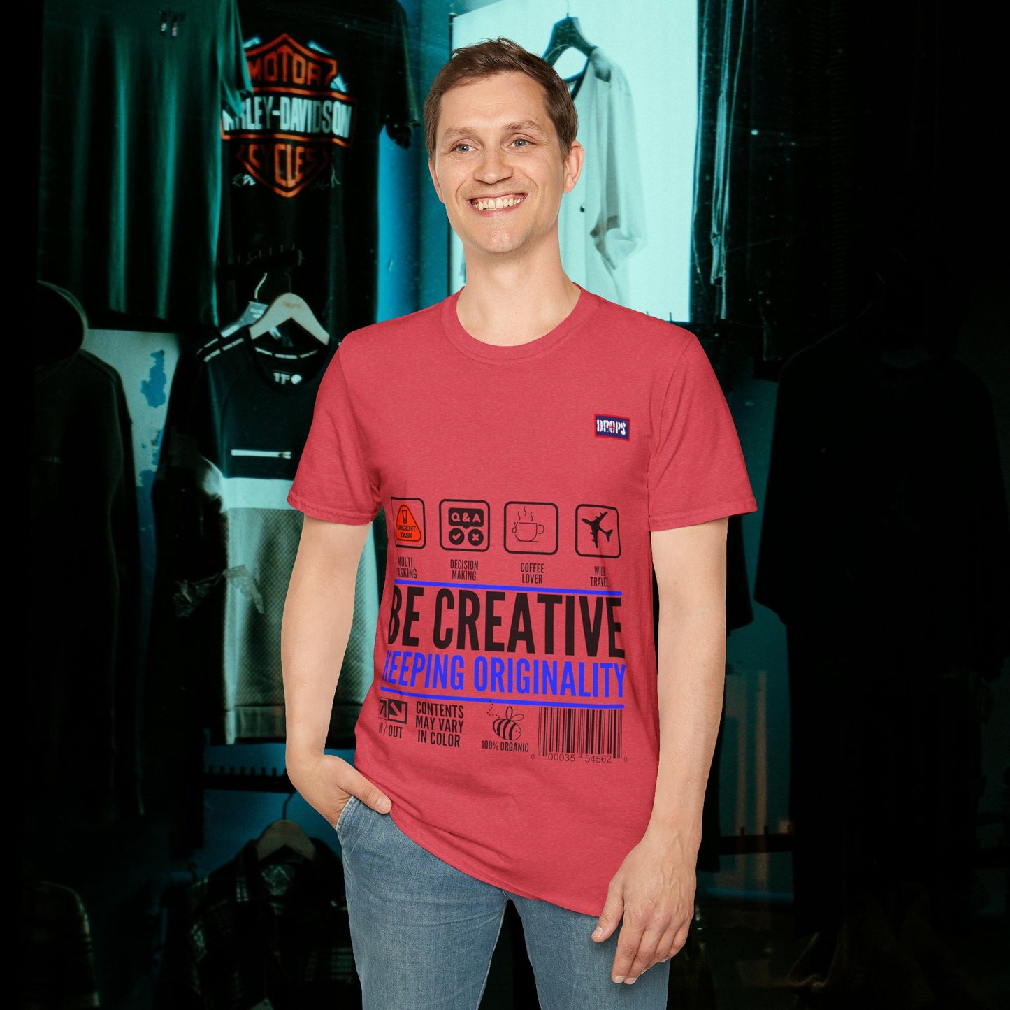 Unisex Softstyle T-Shirt_ N2+ Series USSTS FT2WW007_ Redefine Relaxation Limited Edition by WesternWaves: