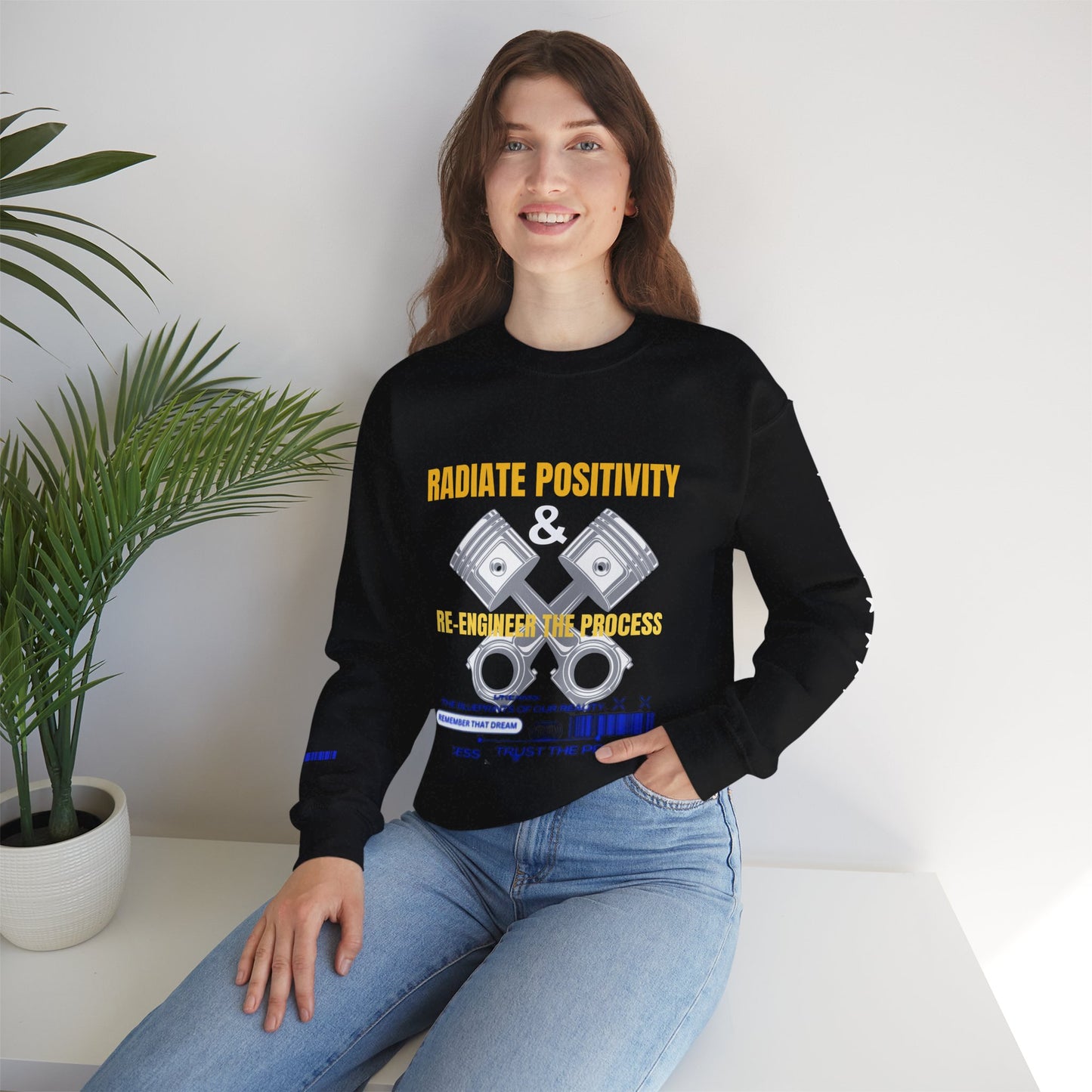 Unisex Heavy Blend™ Crewneck Sweatshirt_ N3+ Series UHBCSS PT2WW005_ Limited Edition Pure Luxury By WesternWaves: