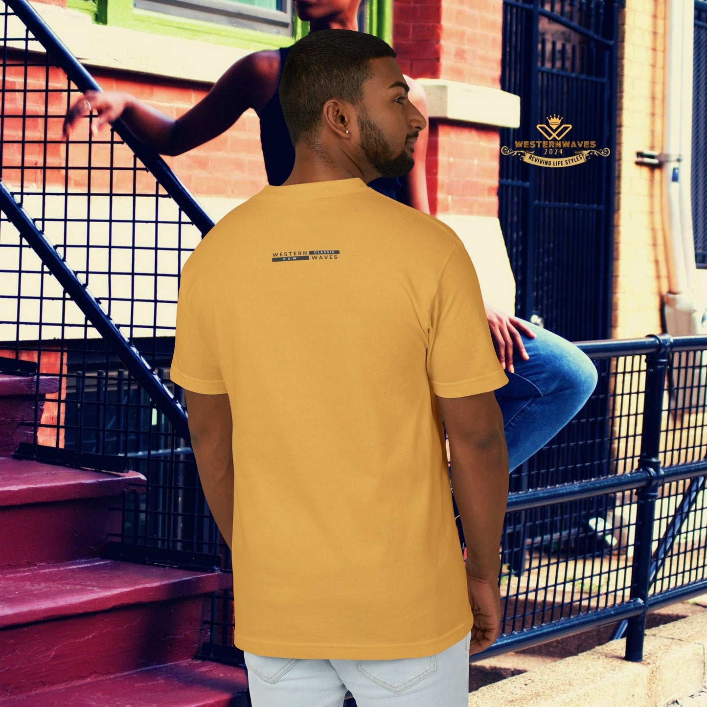 Unisex Garment-Dyed Heavyweight Cotton Tee_ Series N5+ USGDHWCTEE PT2WW001_ Limited Edition by WesternWaves: