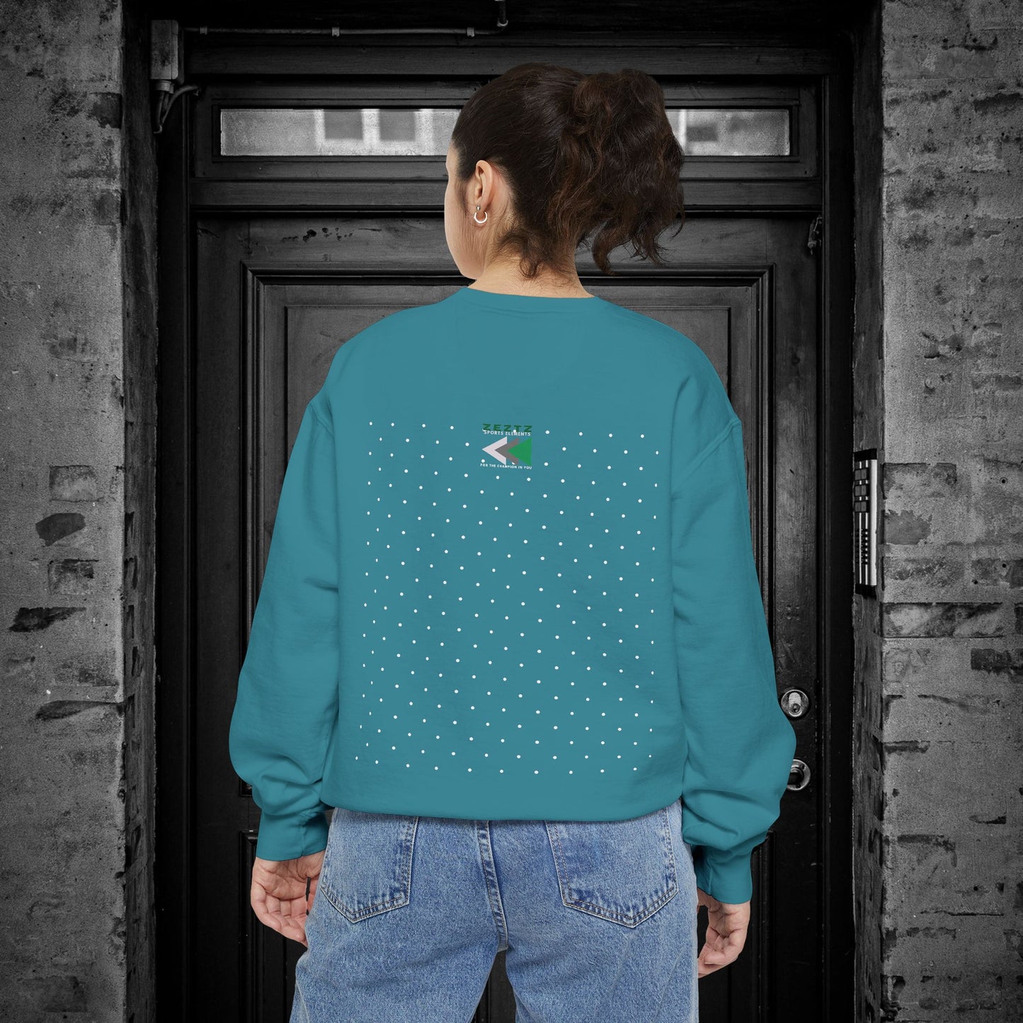 Unisex Garment-Dyed Sweatshirt_ N2 Series USGDSS PT2WW001_ Limited Edition Masterpiece of ‘ZeztZ’ Sports Brand Luxury & Casual Comfort by WesternWaves: