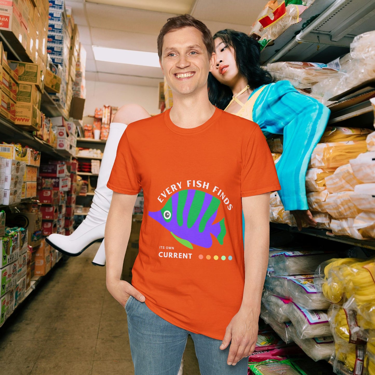Unisex Softstyle T-Shirt_ N+ Series USSTS FT2WW010_ Limited Edition by WesternWaves: