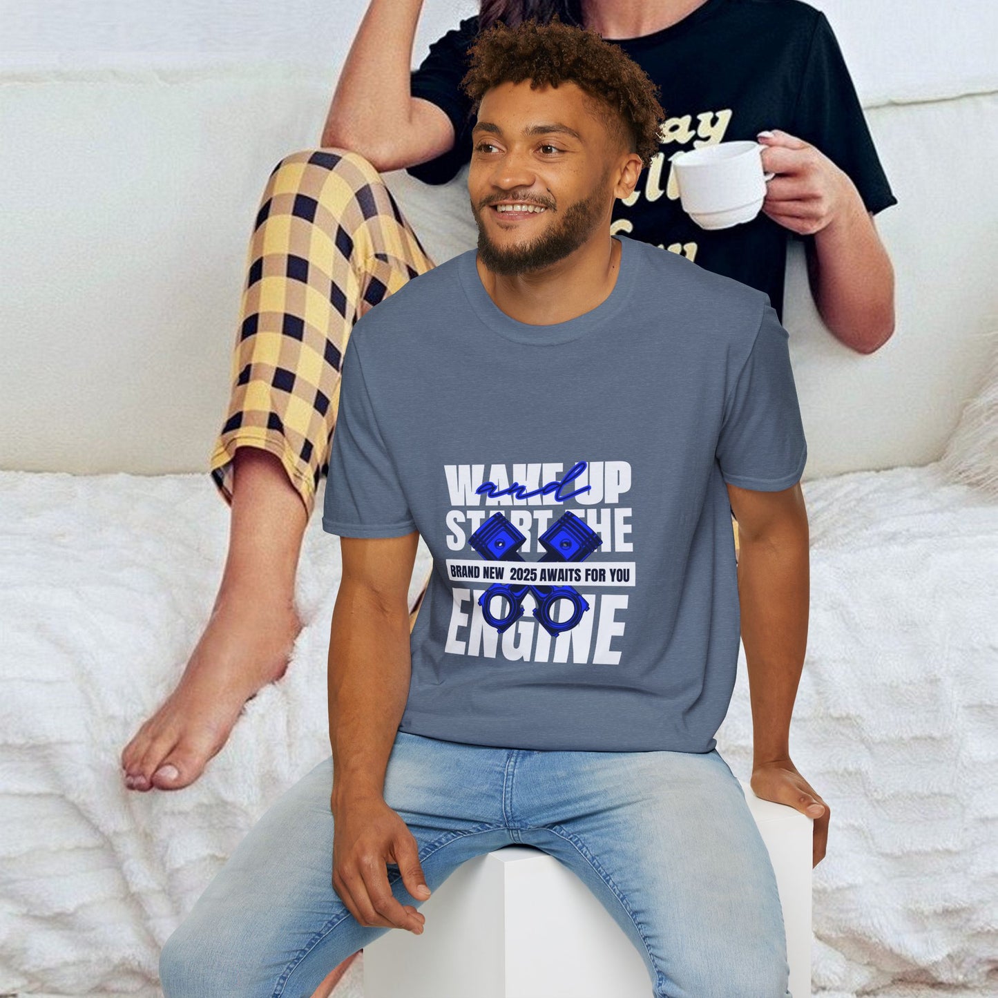 Unisex Softstyle T-Shirt_ N3+ Series USSTS FT2WW004_ Redefine Relaxation Limited Edition by WesternWaves: